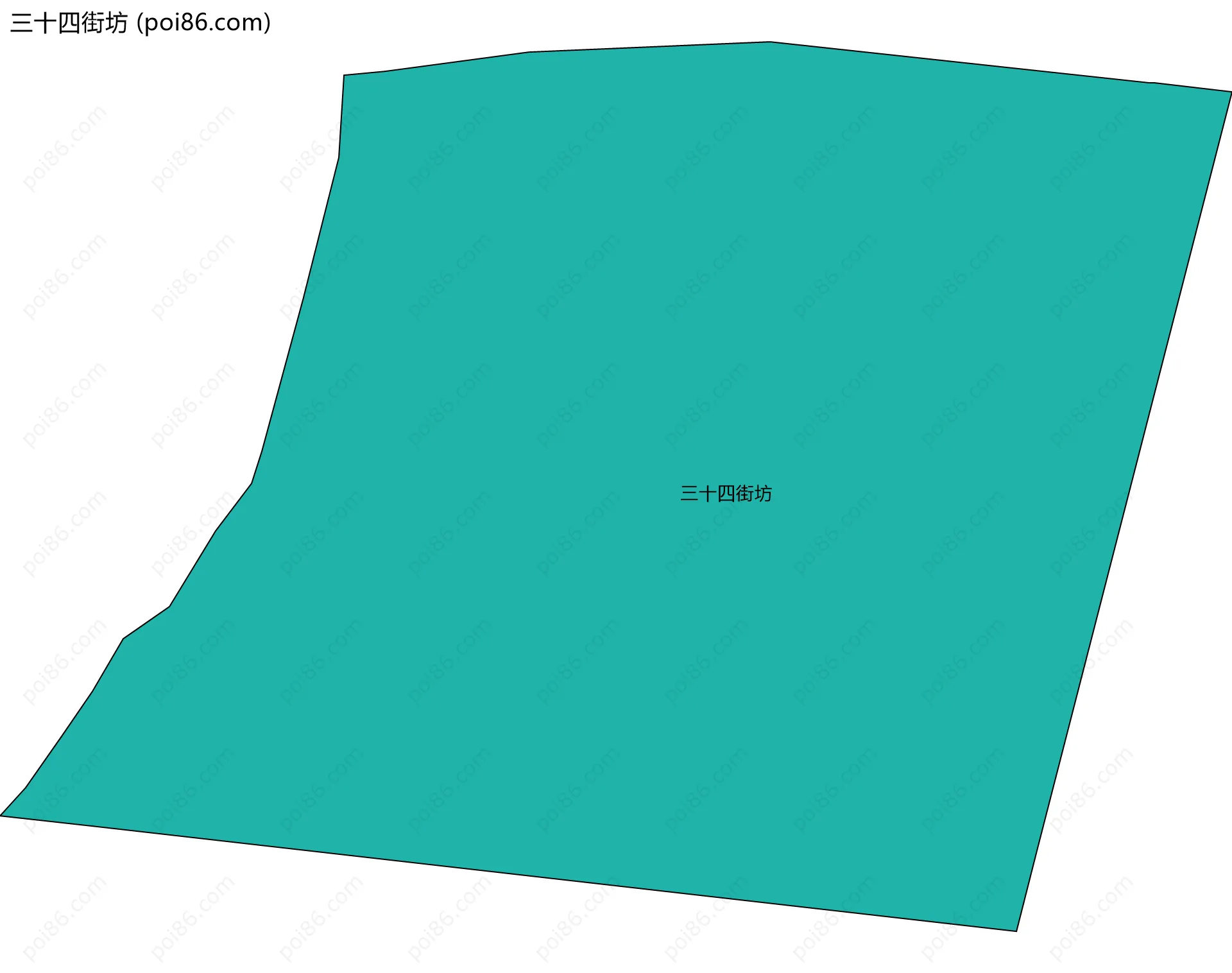 三十四街坊边界地图