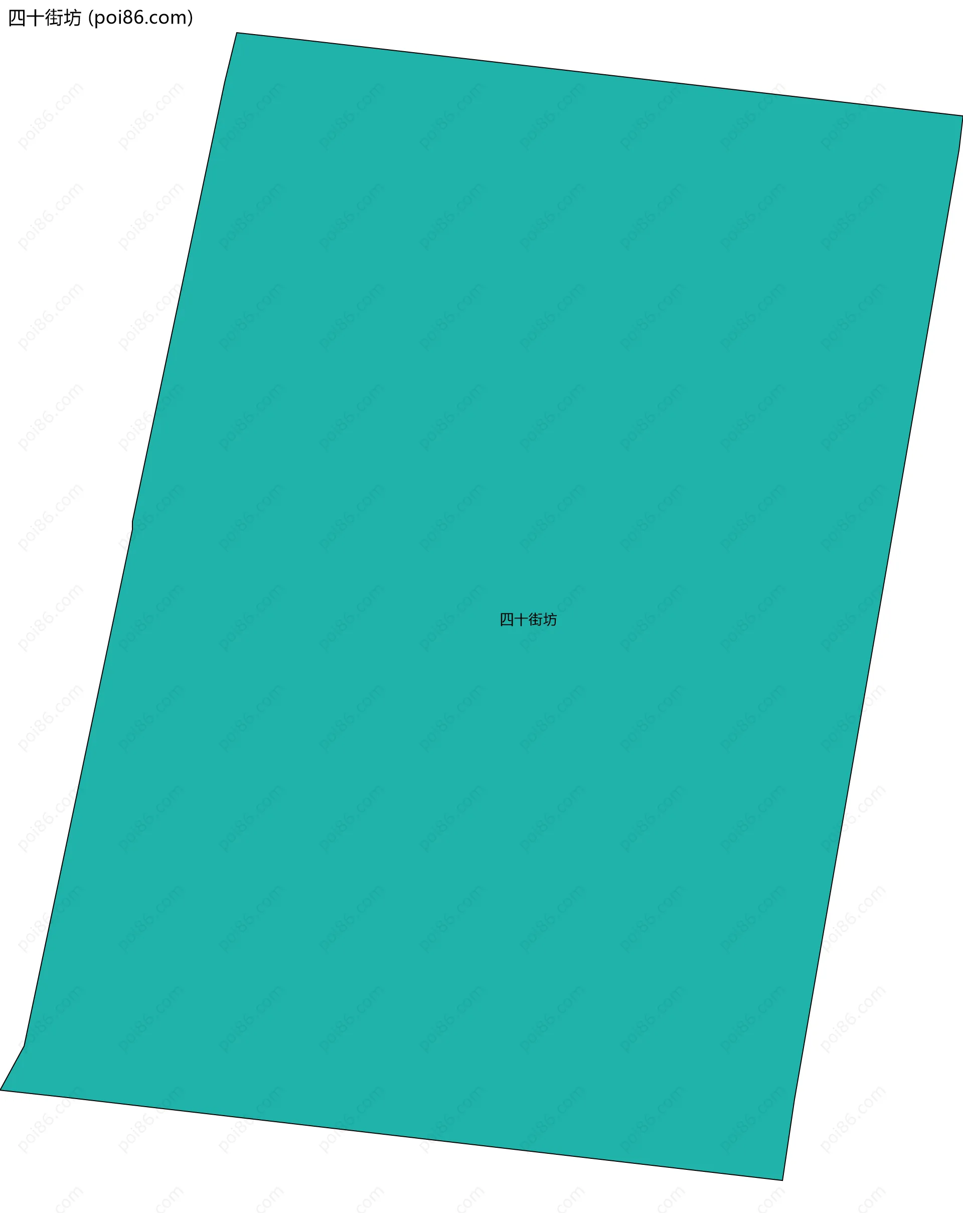 四十街坊边界地图