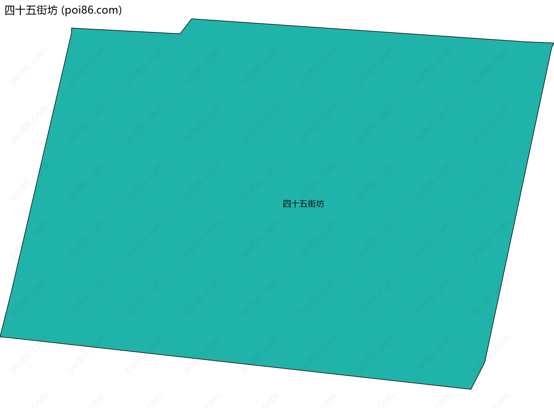 四十五街坊边界地图