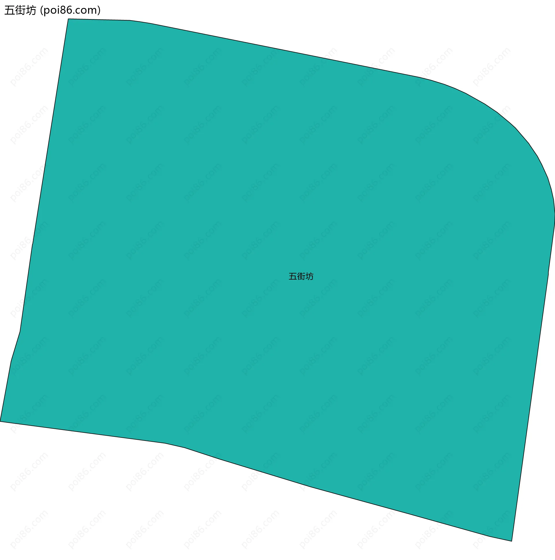 五街坊边界地图