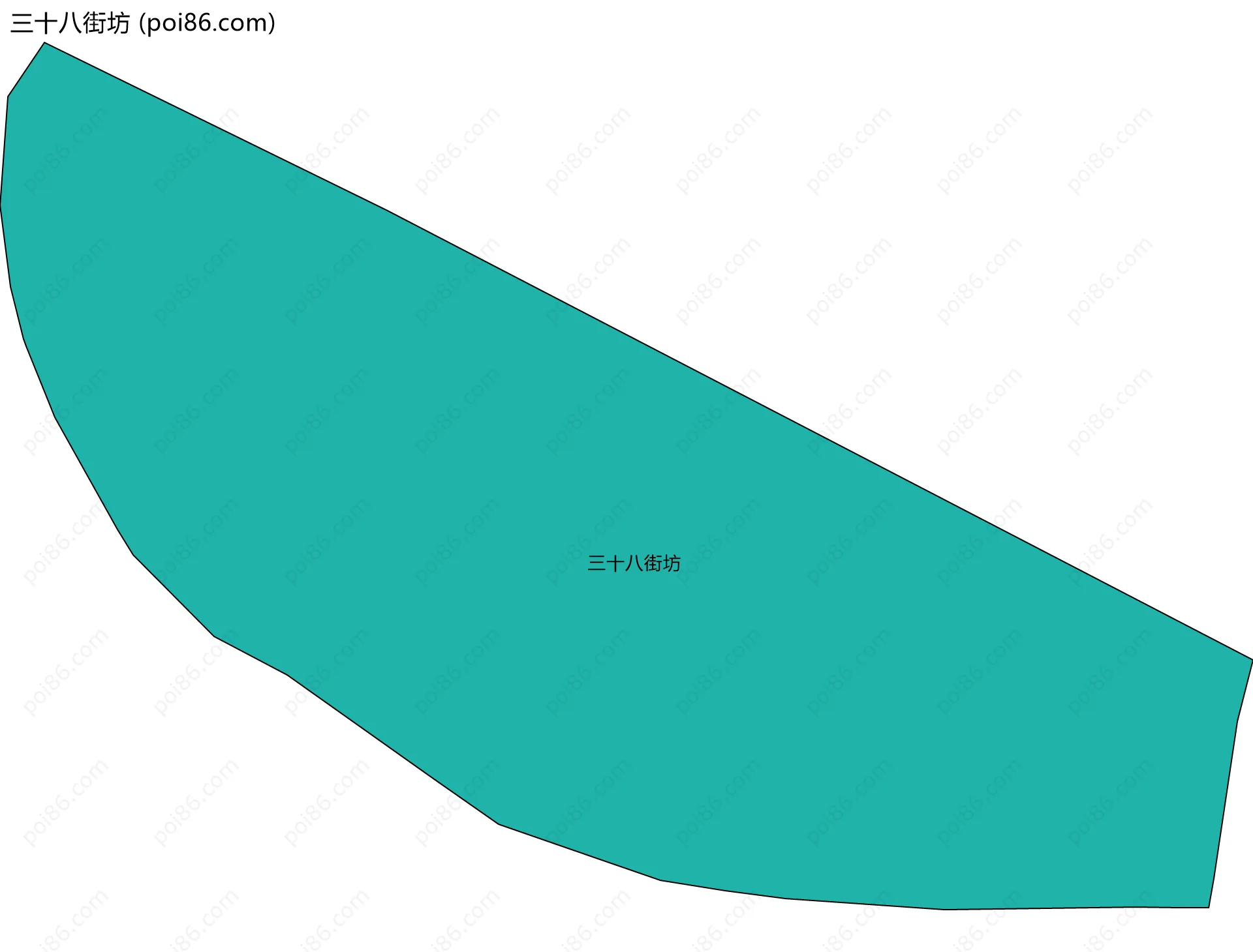 三十八街坊边界地图