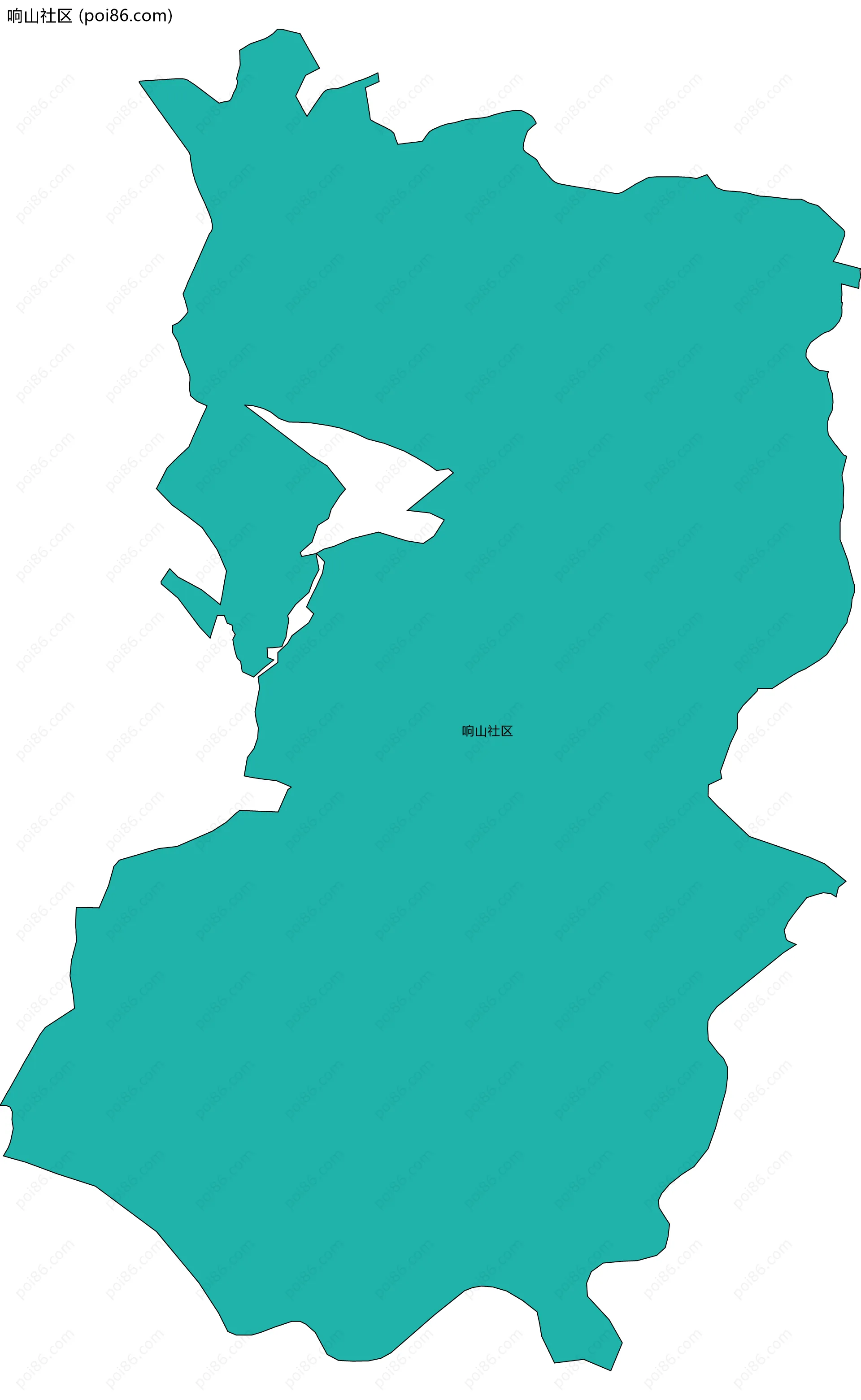 响山社区边界地图