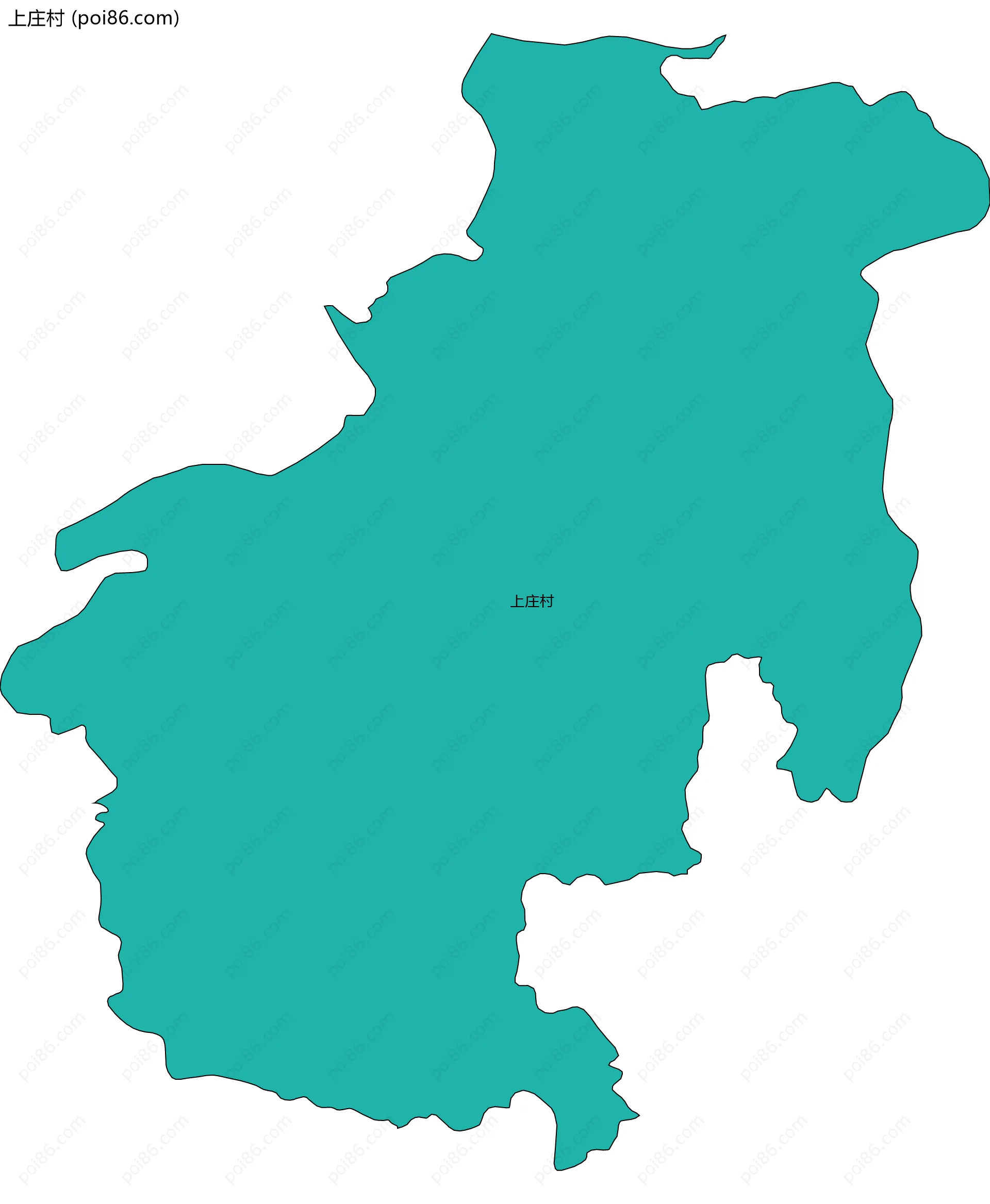 上庄村边界地图
