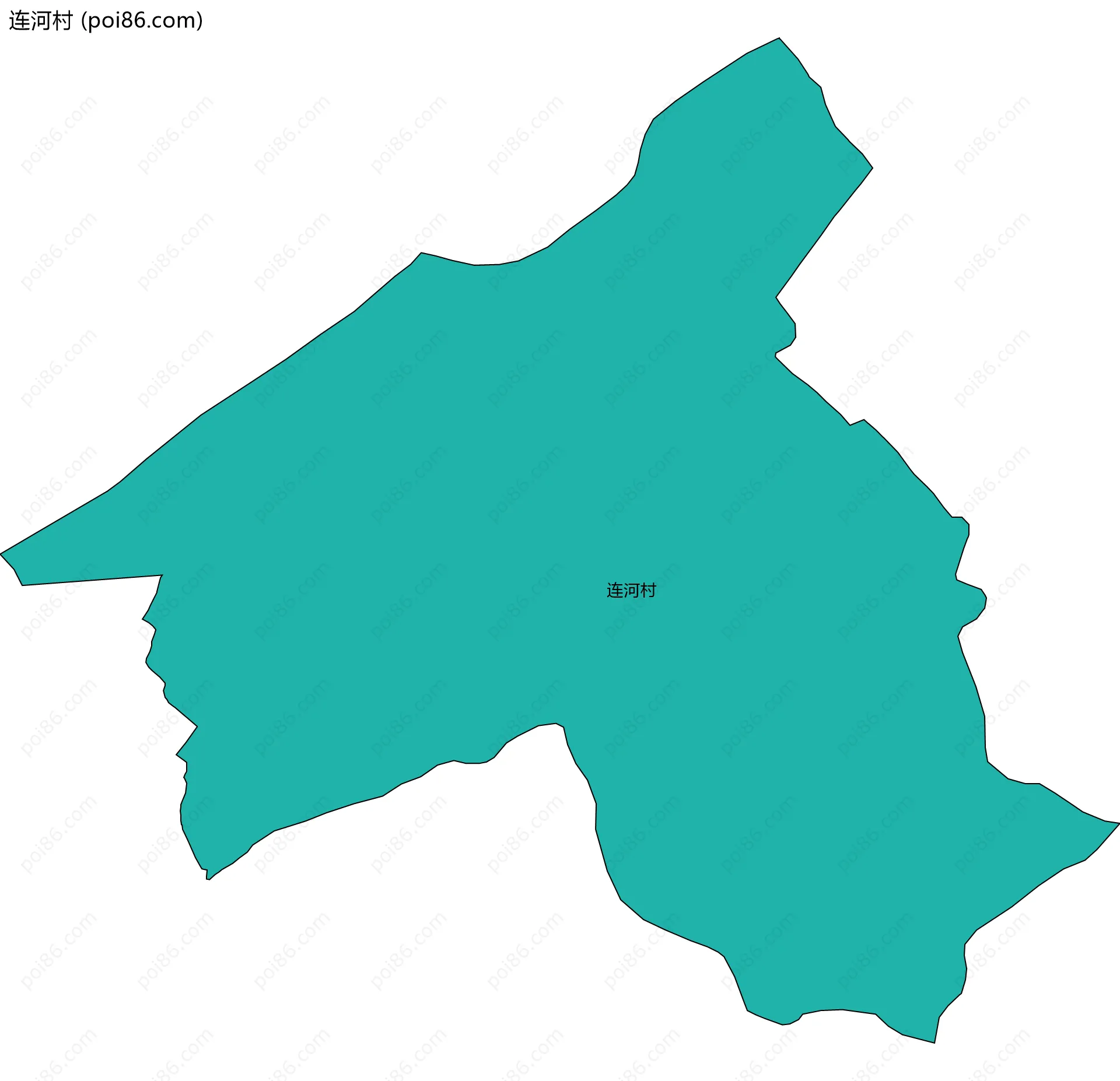 连河村边界地图