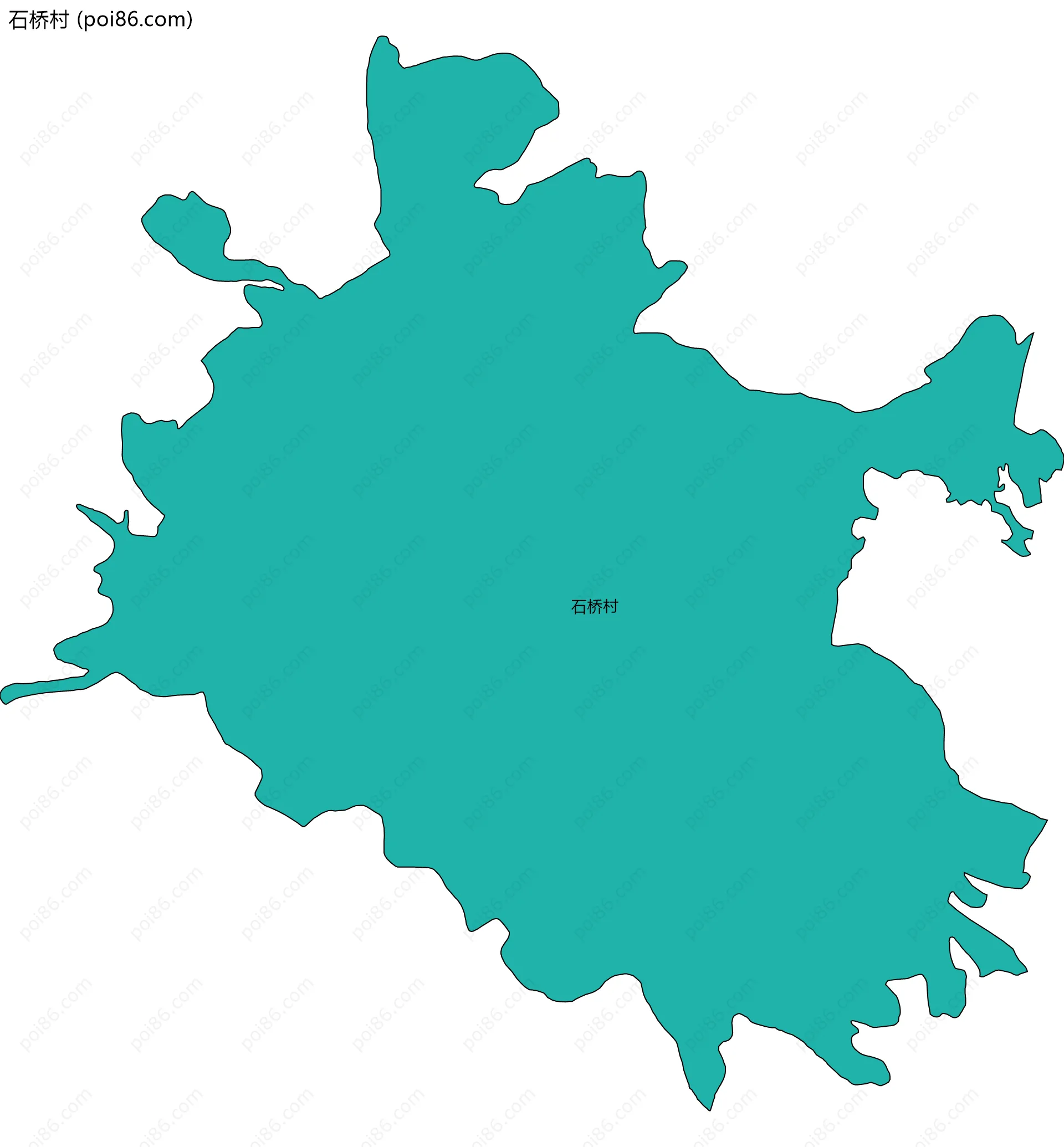 石桥村边界地图