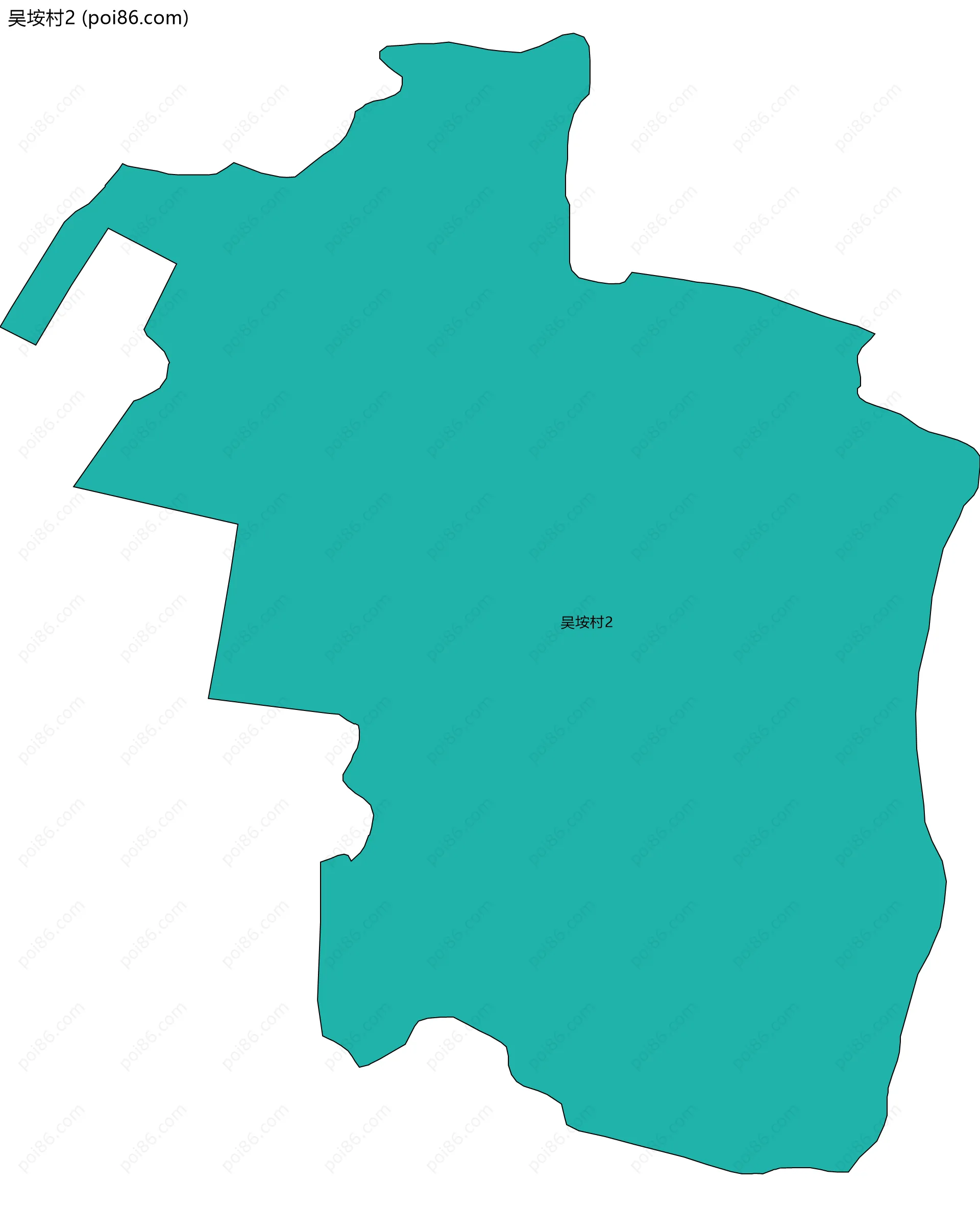 吴垵村2边界地图