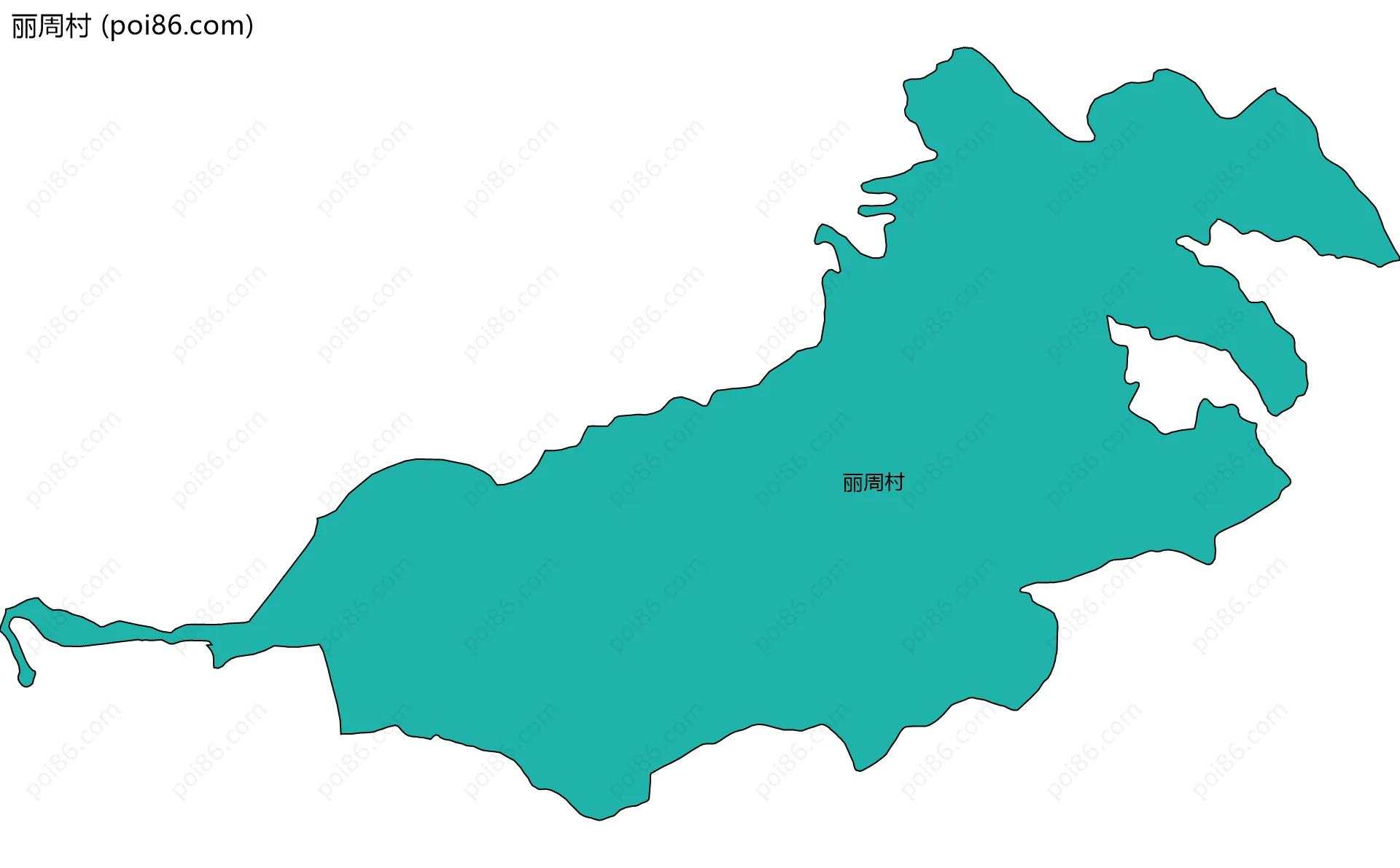 丽周村边界地图