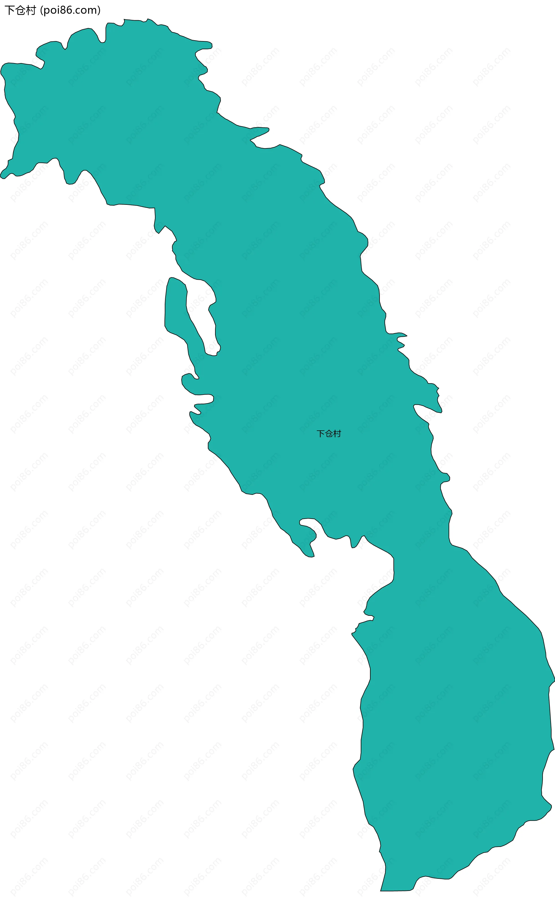 下仓村边界地图