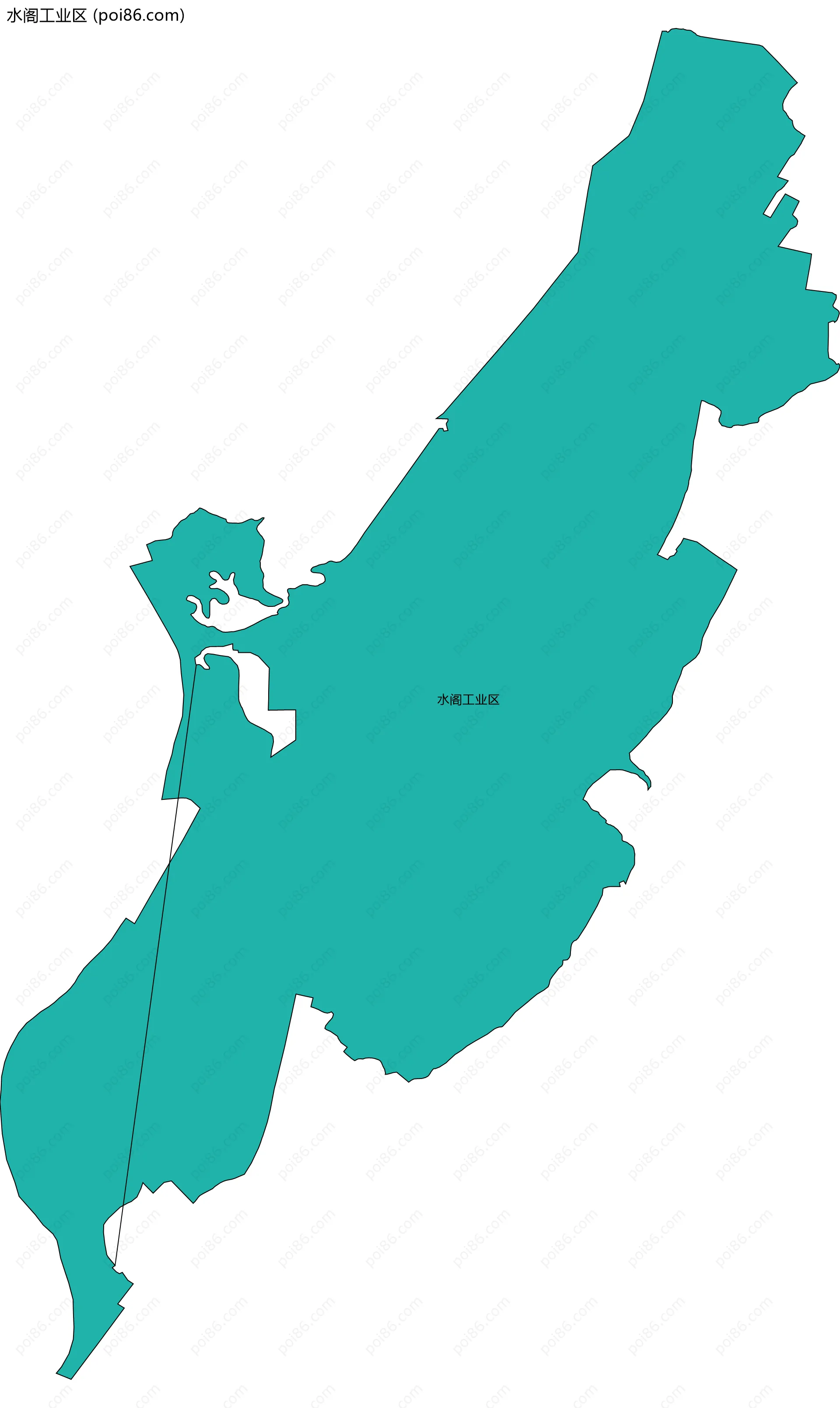 水阁工业区边界地图