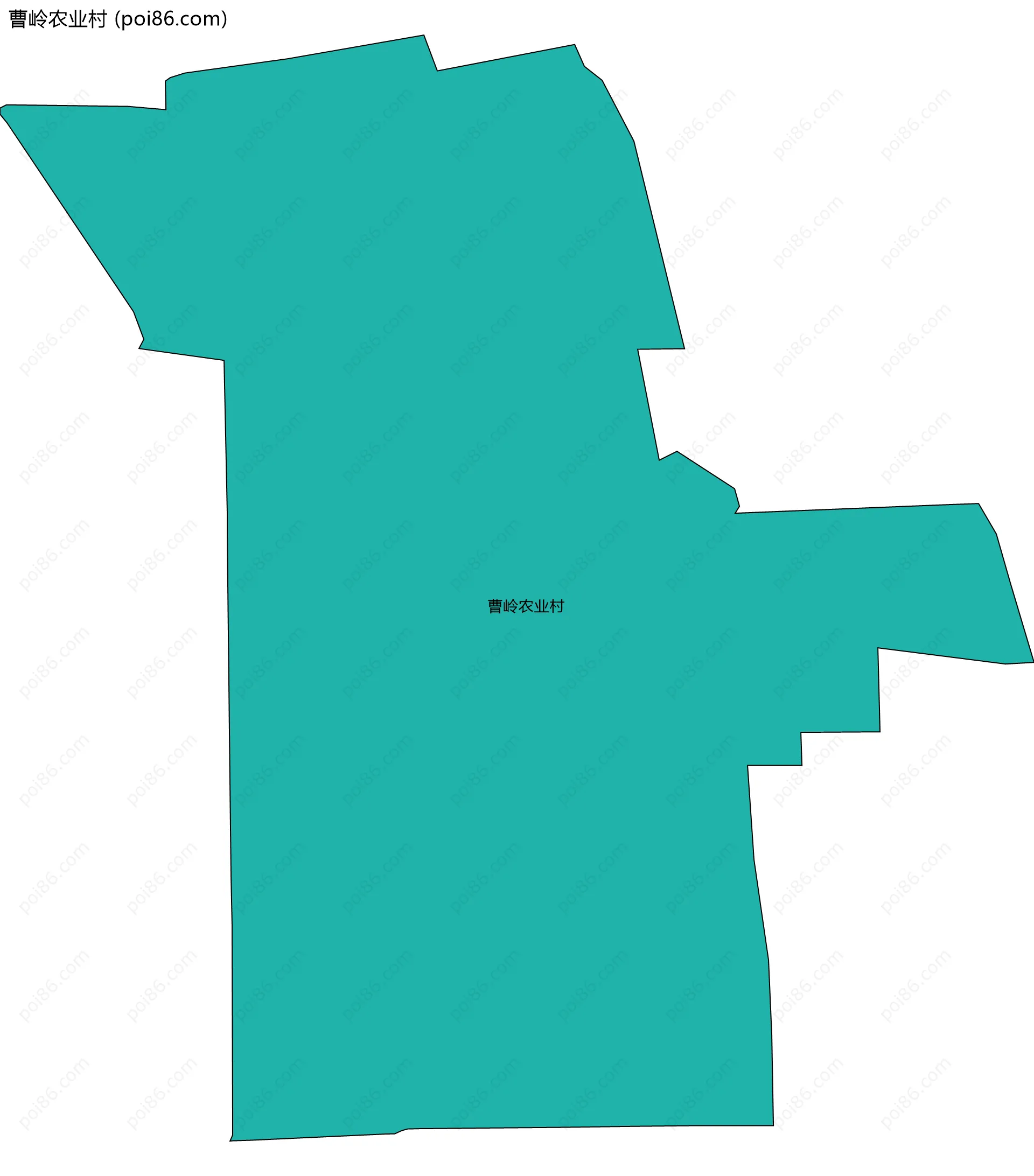 曹岭农业村边界地图