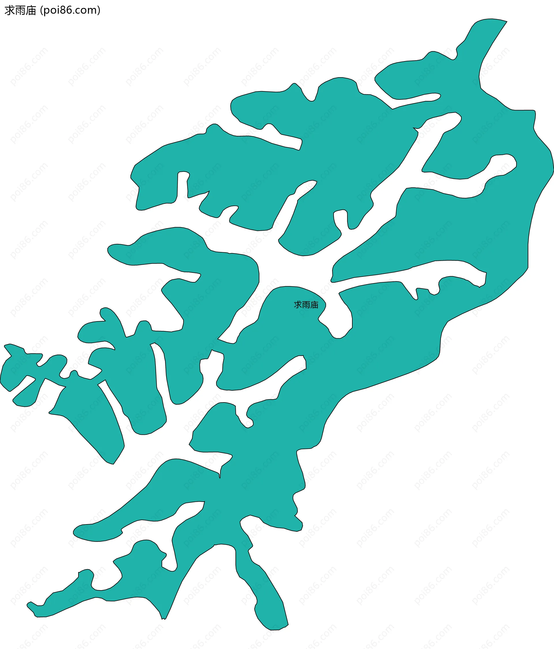 求雨庙边界地图