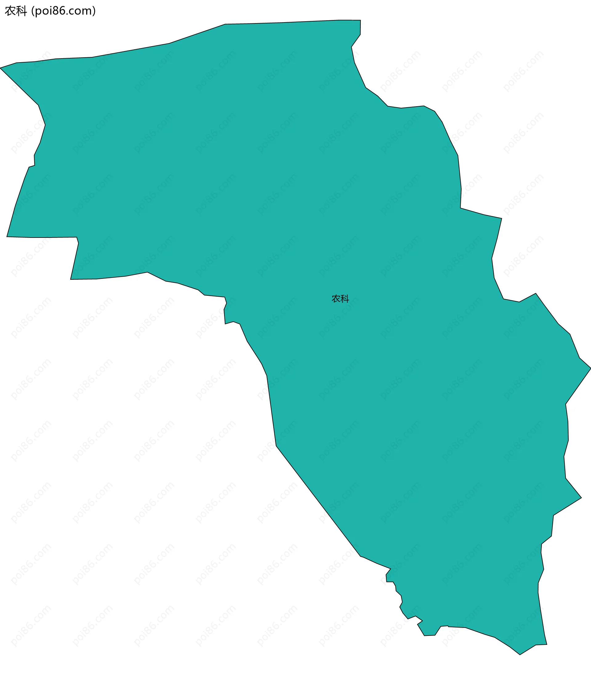 农科边界地图