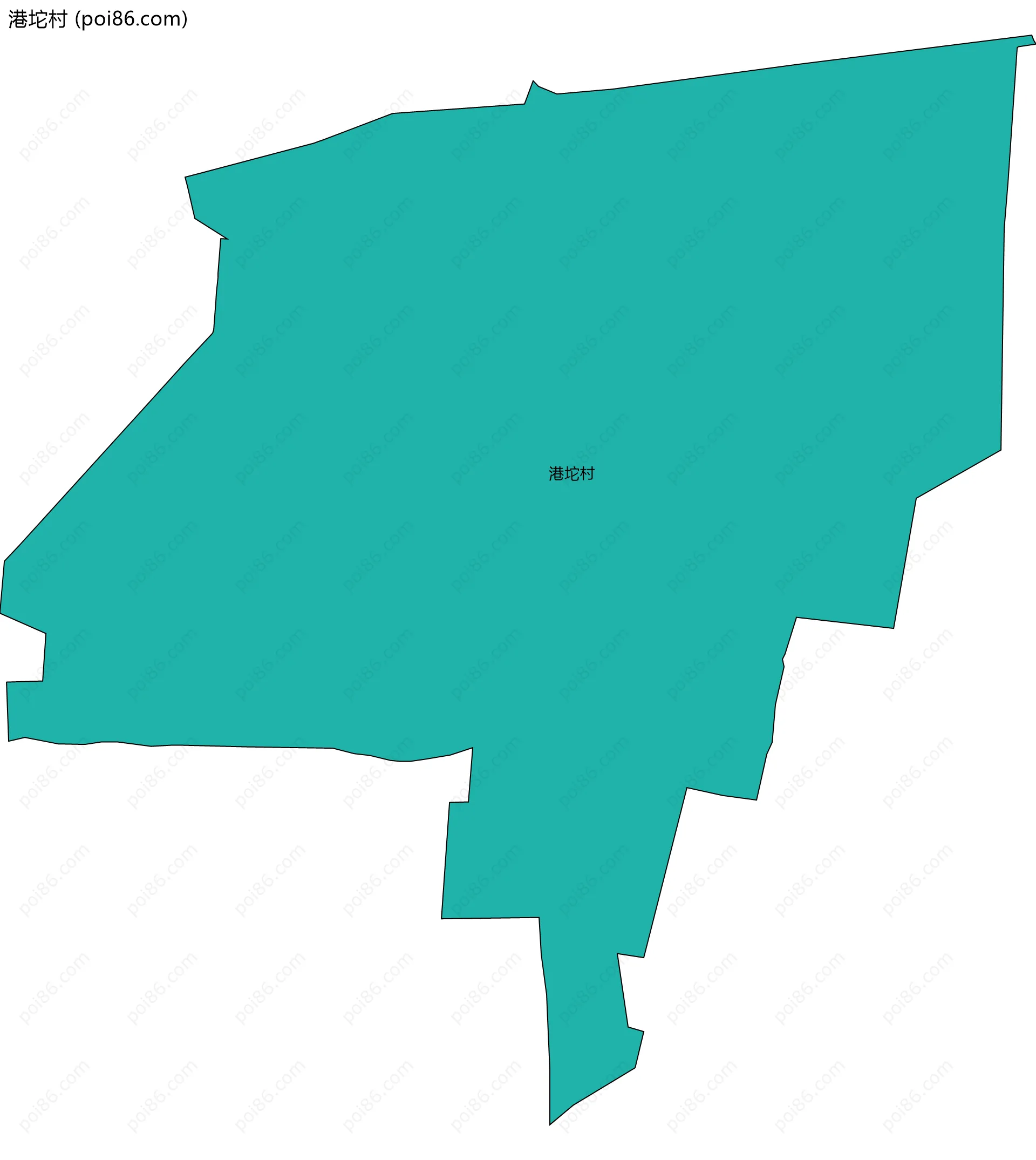 港坨村边界地图