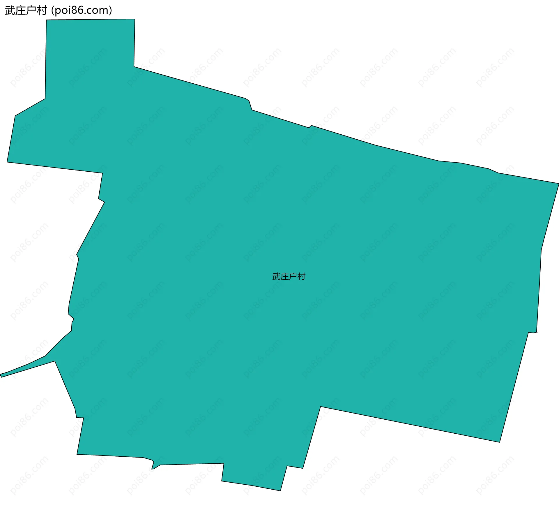 武庄户村边界地图