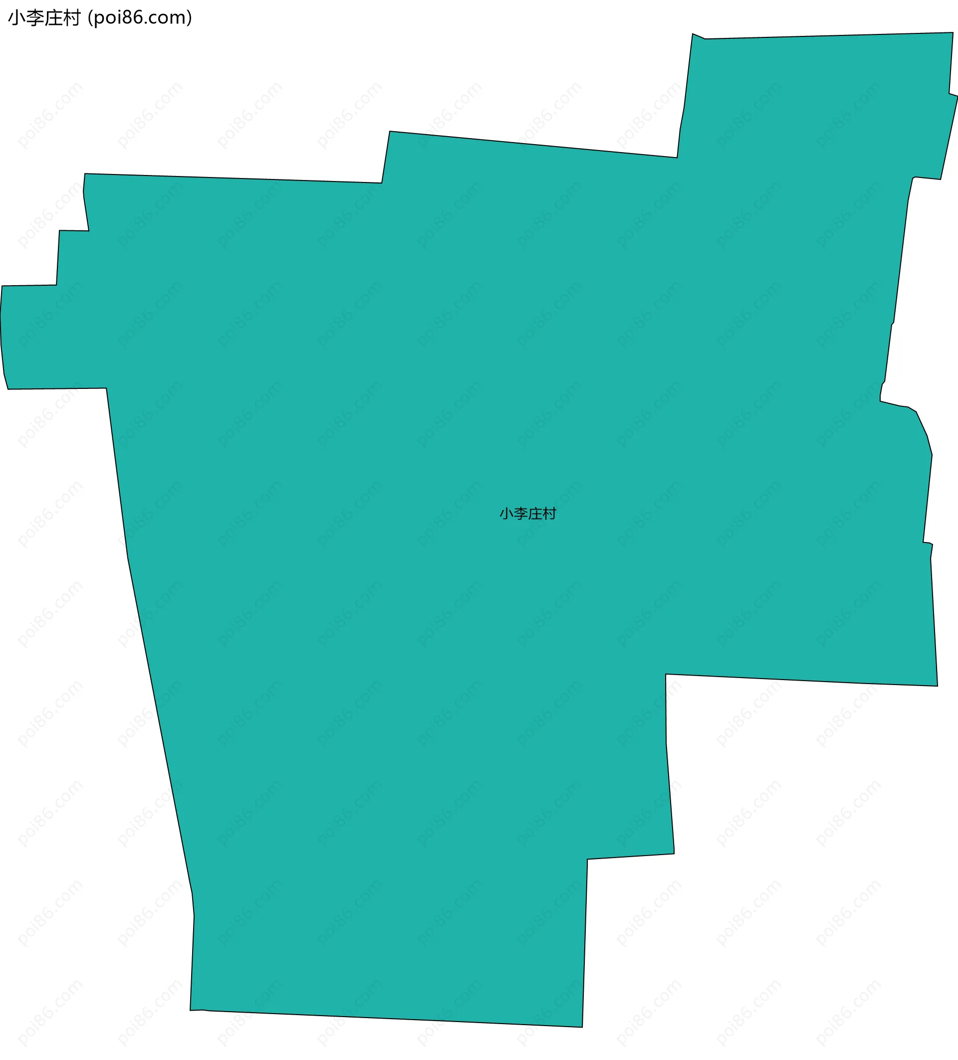 小李庄村边界地图