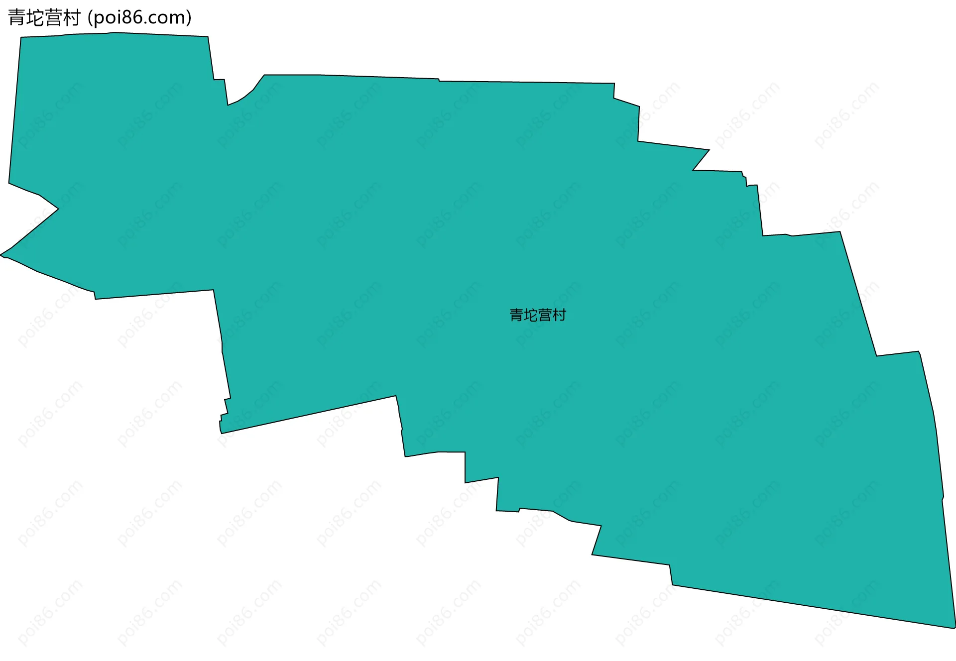 青坨营村边界地图