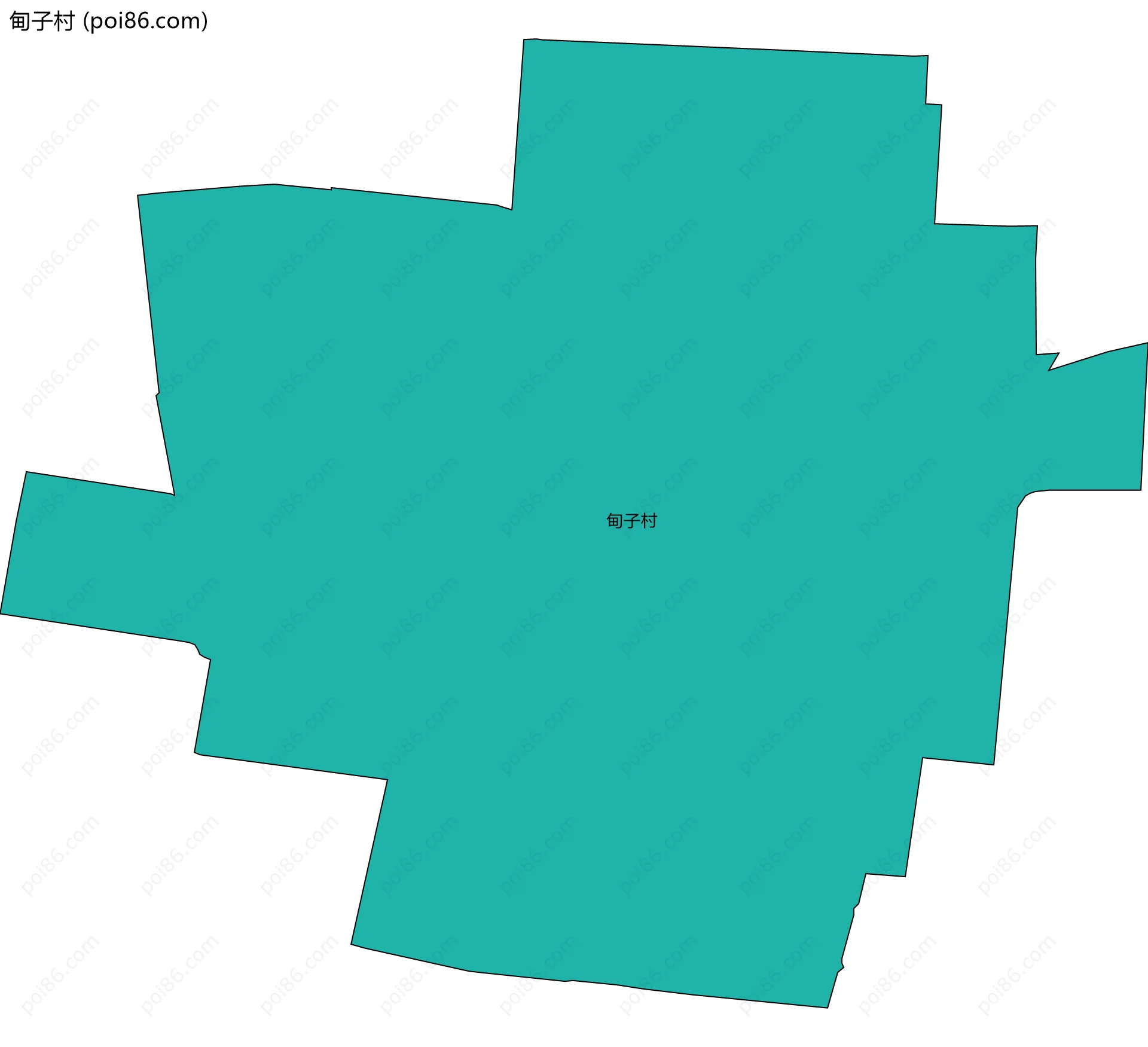 甸子村边界地图