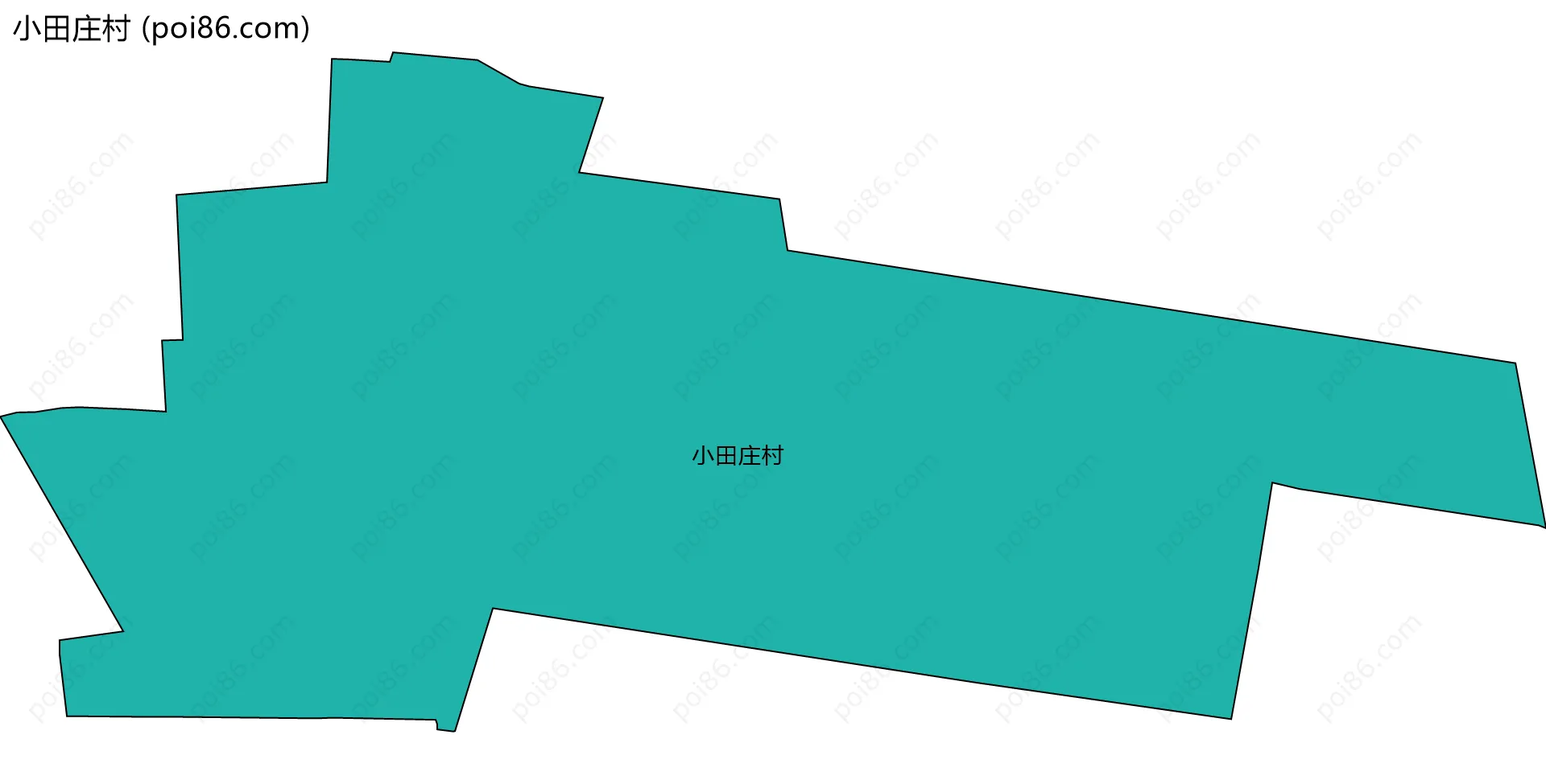 小田庄村边界地图