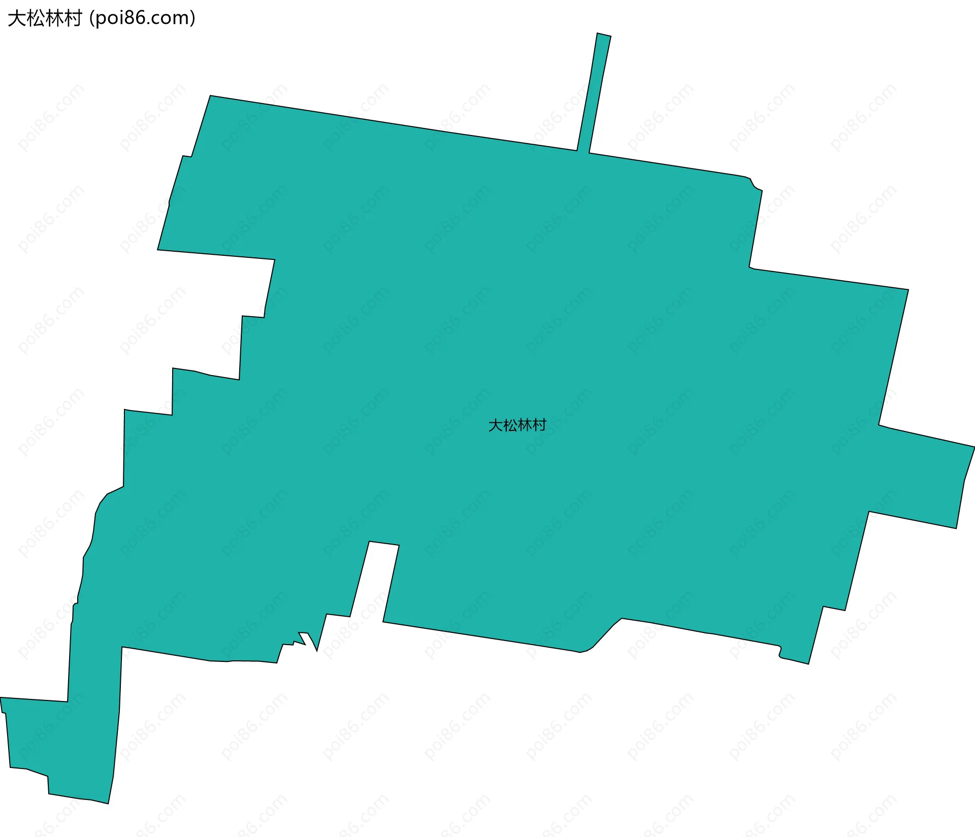 大松林村边界地图