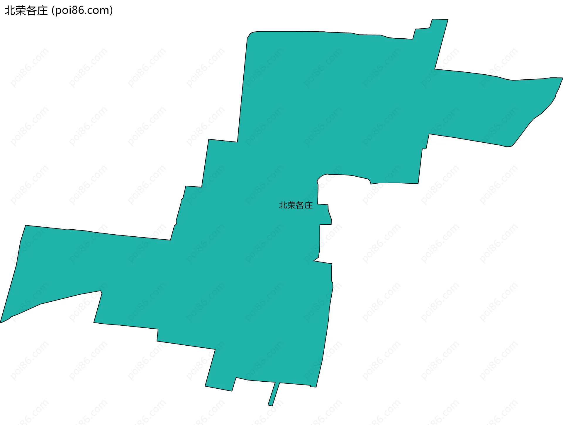北荣各庄边界地图