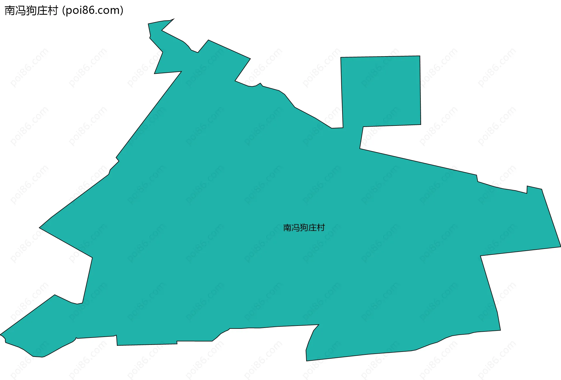 南冯狗庄村边界地图
