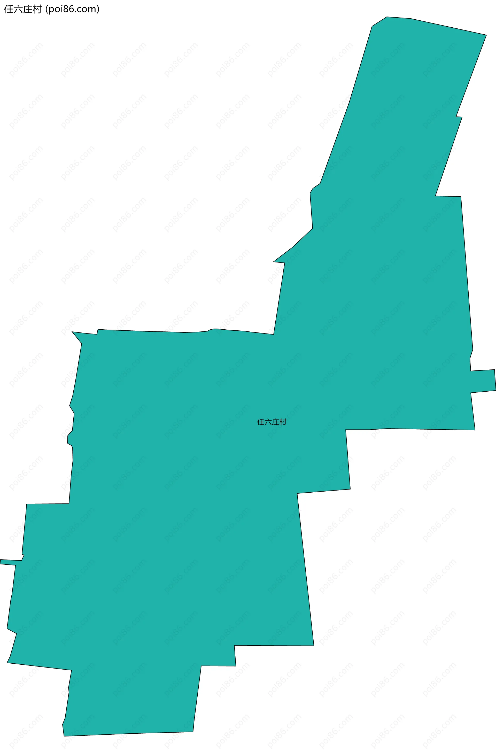 任六庄村边界地图