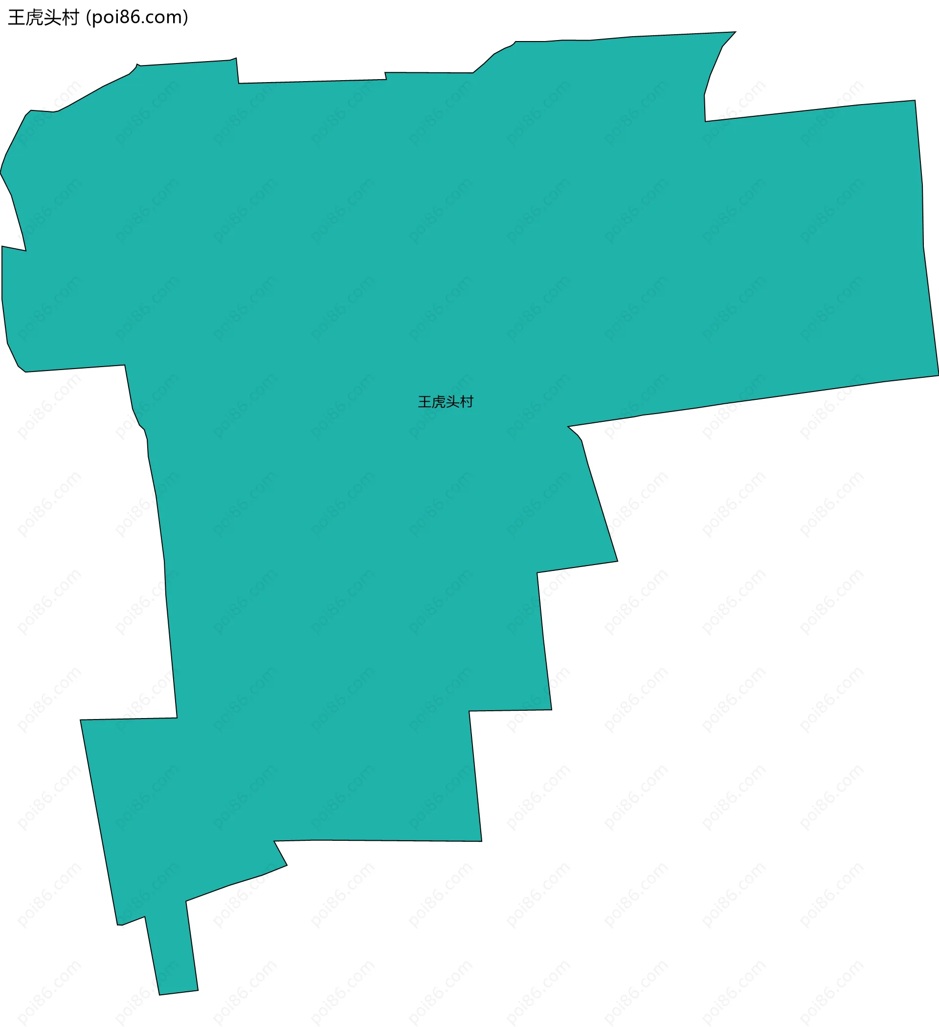王虎头村边界地图