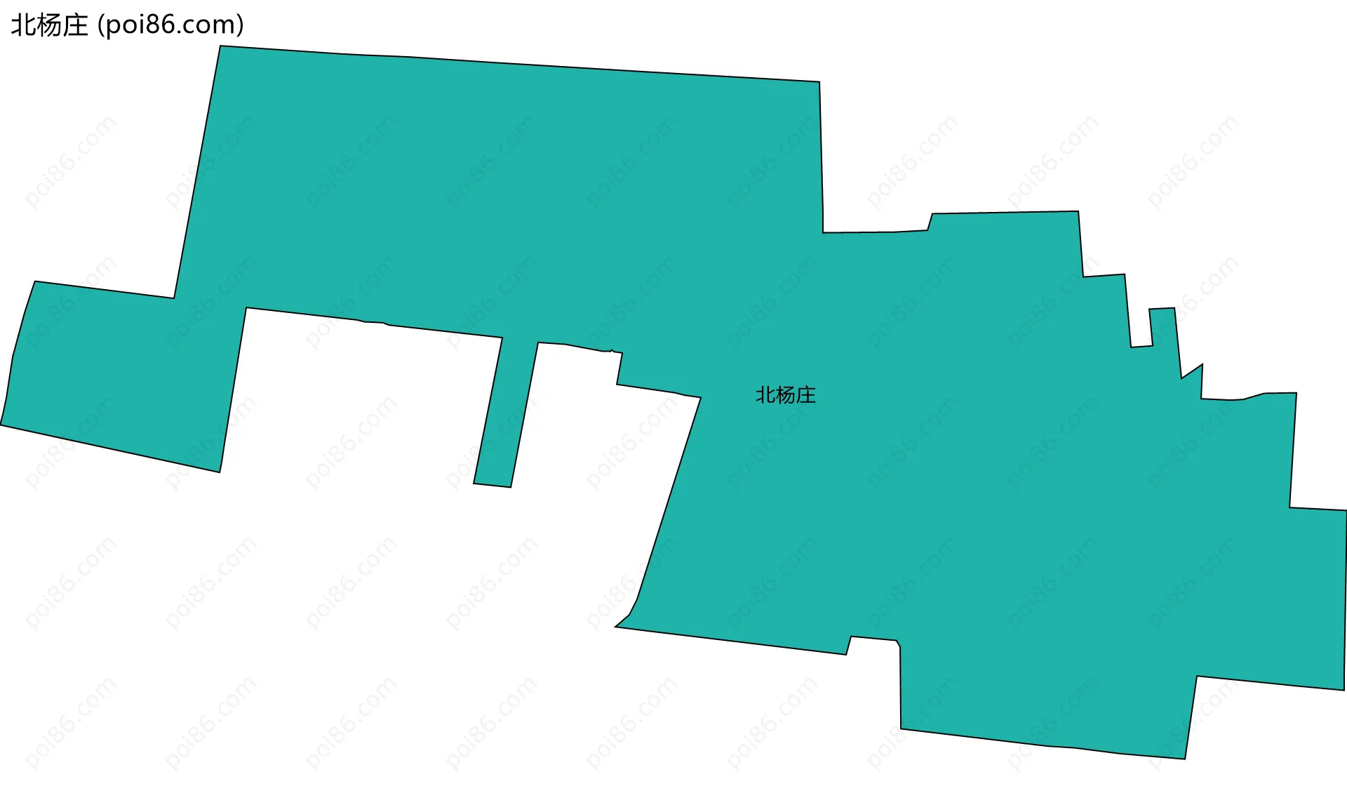 北杨庄边界地图