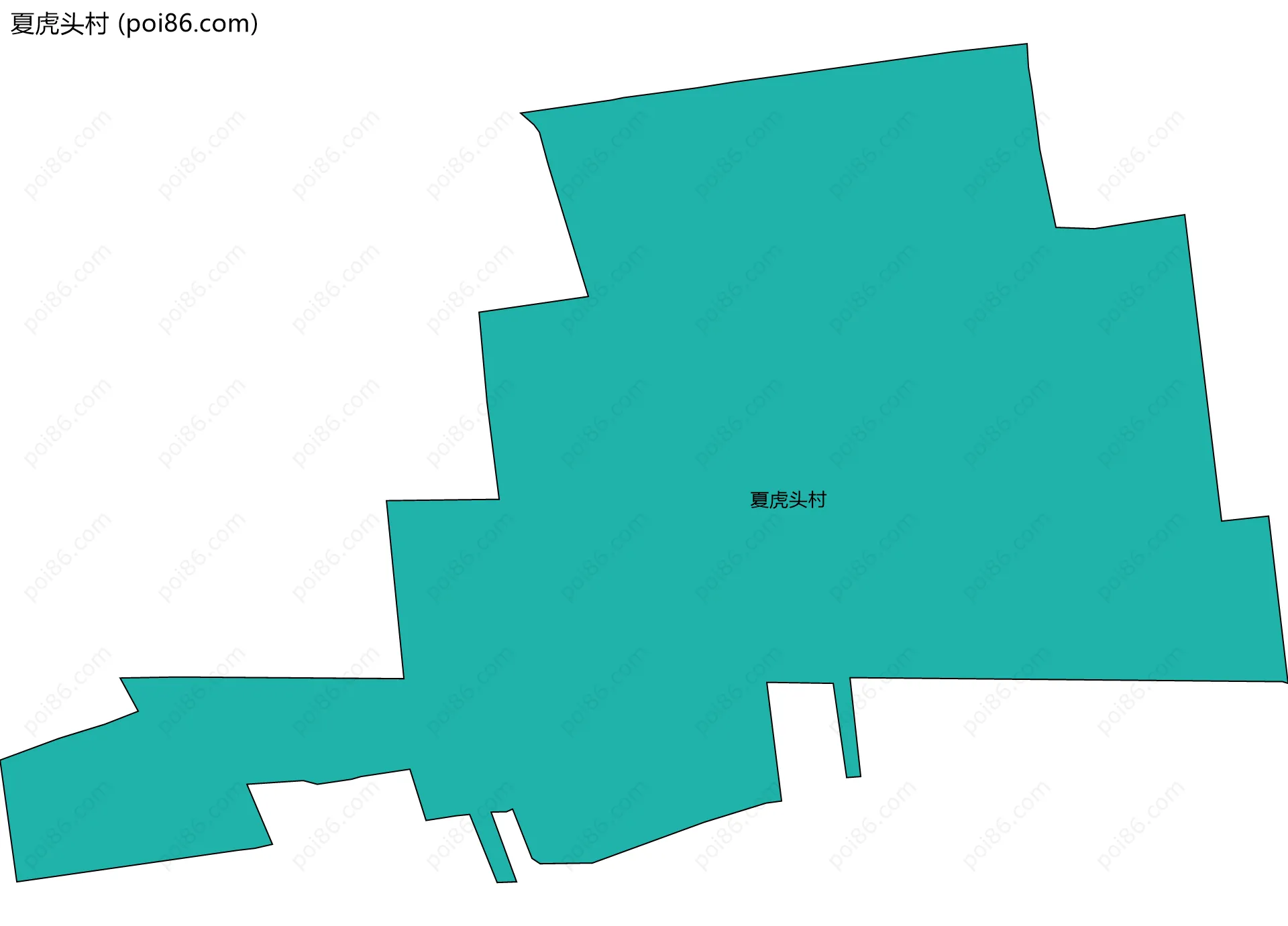 夏虎头村边界地图