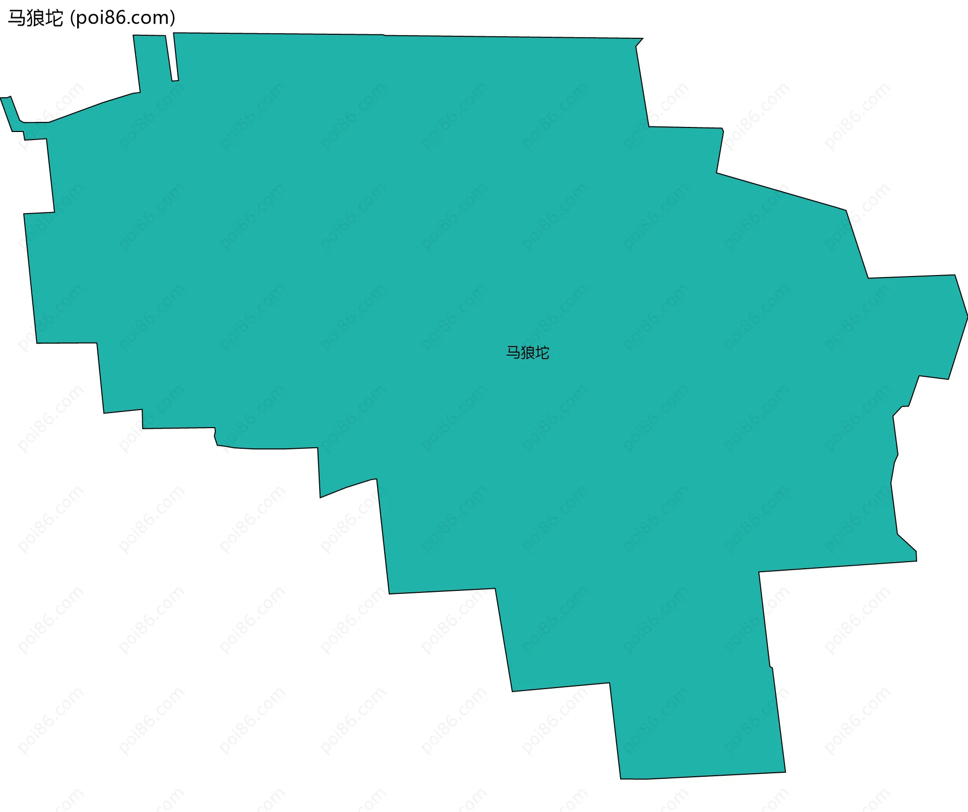 马狼坨边界地图