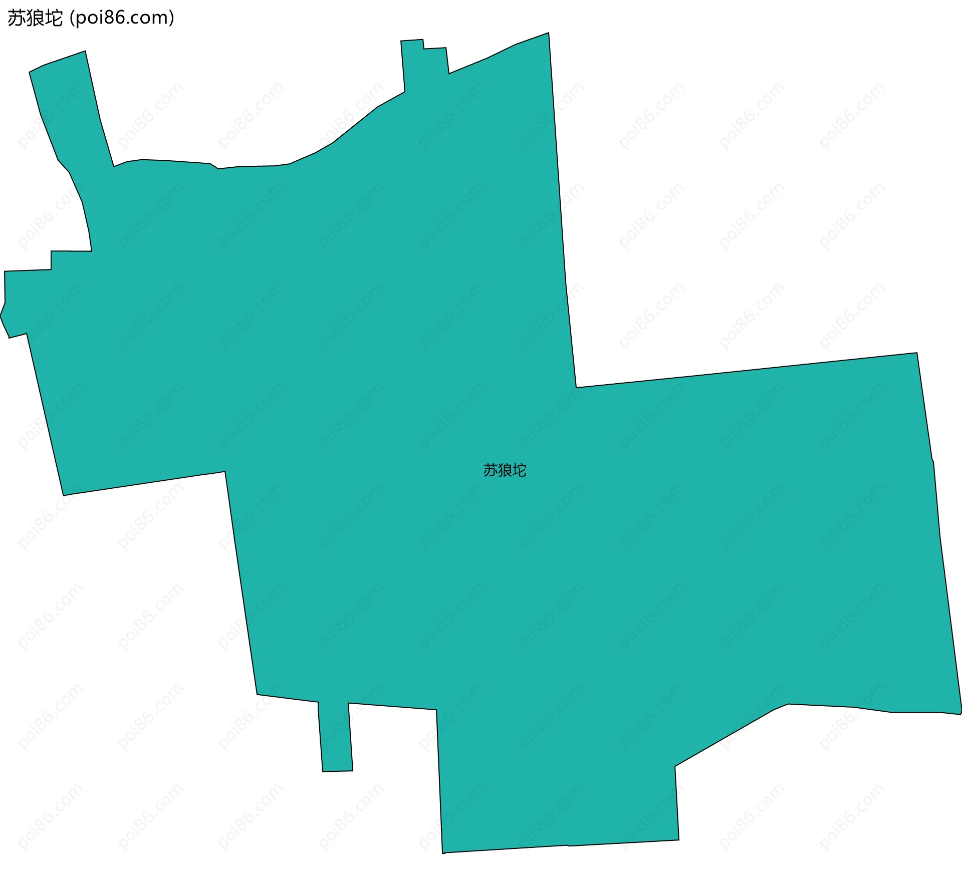 苏狼坨边界地图