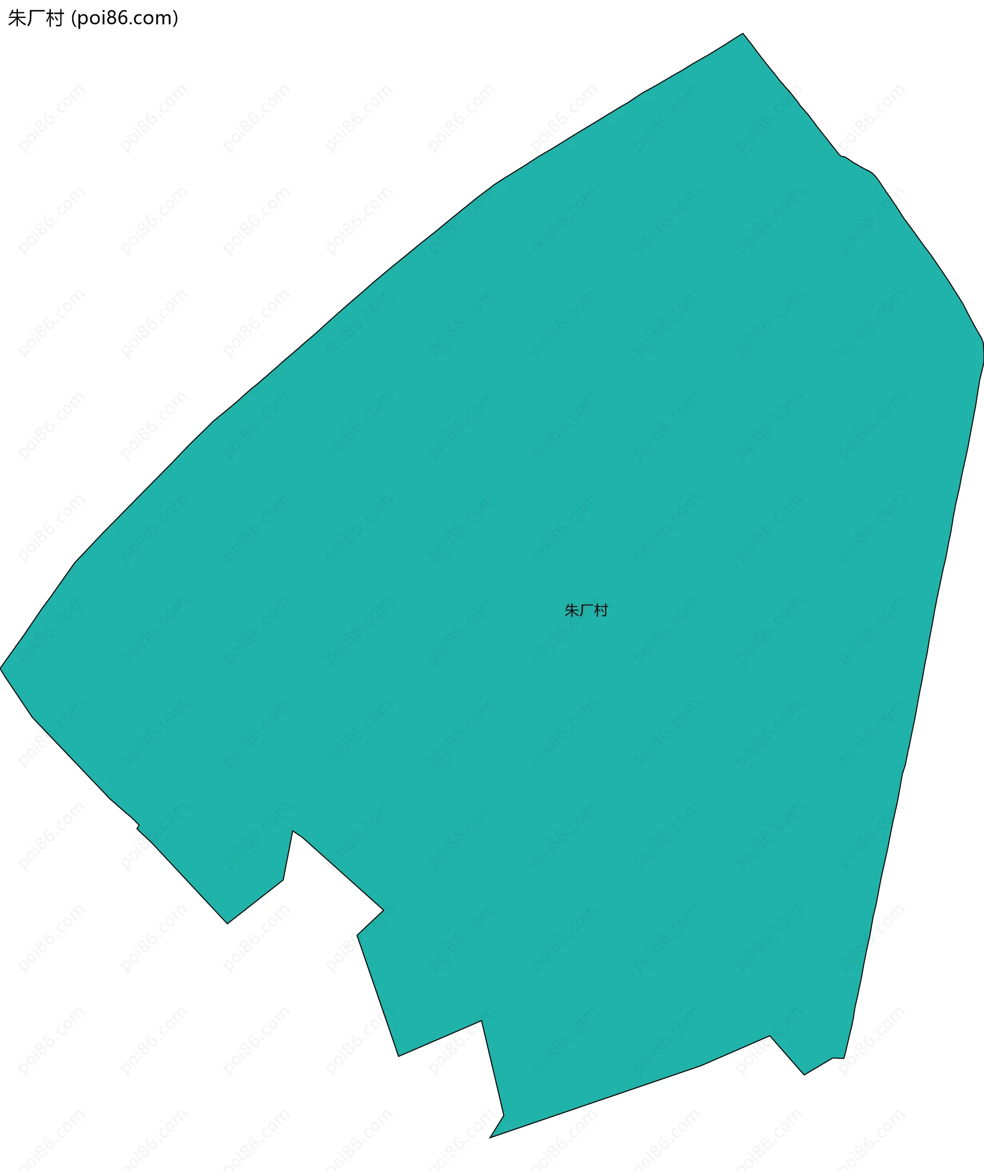 朱厂村边界地图