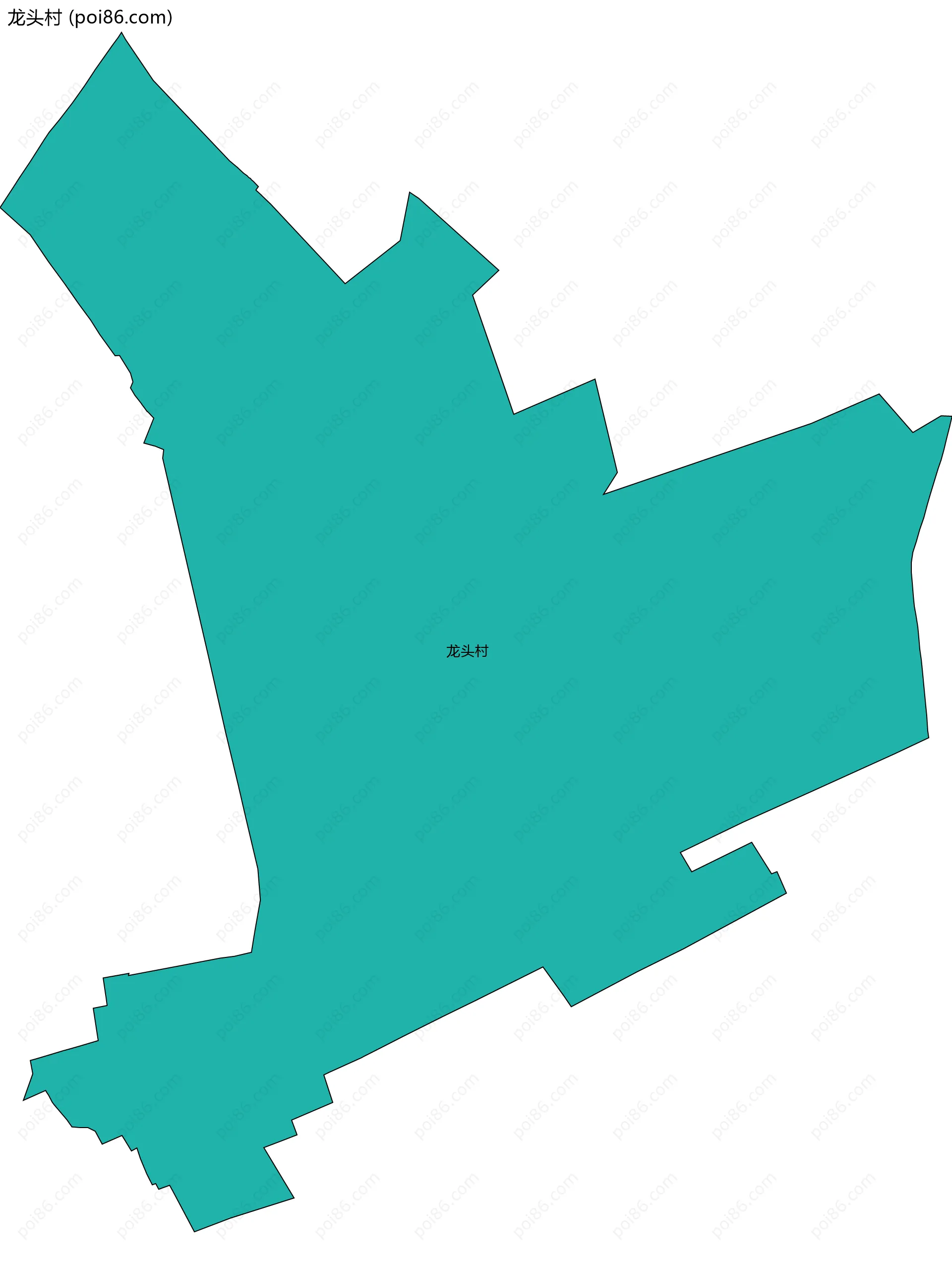 龙头村边界地图