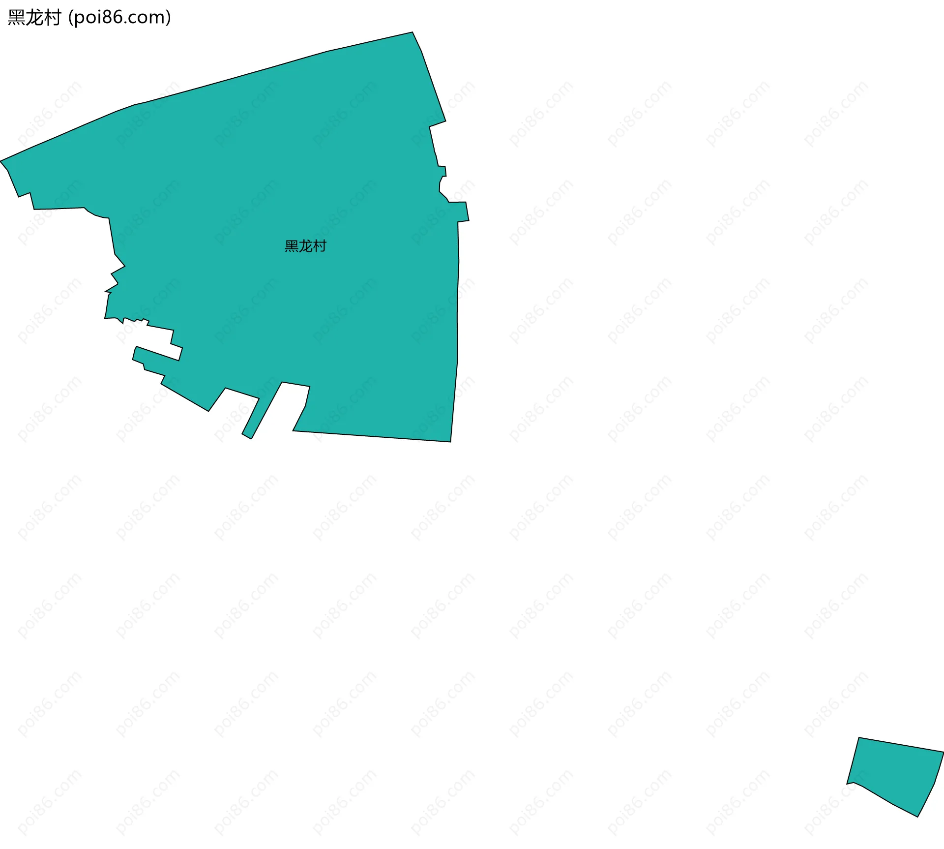 黑龙村边界地图