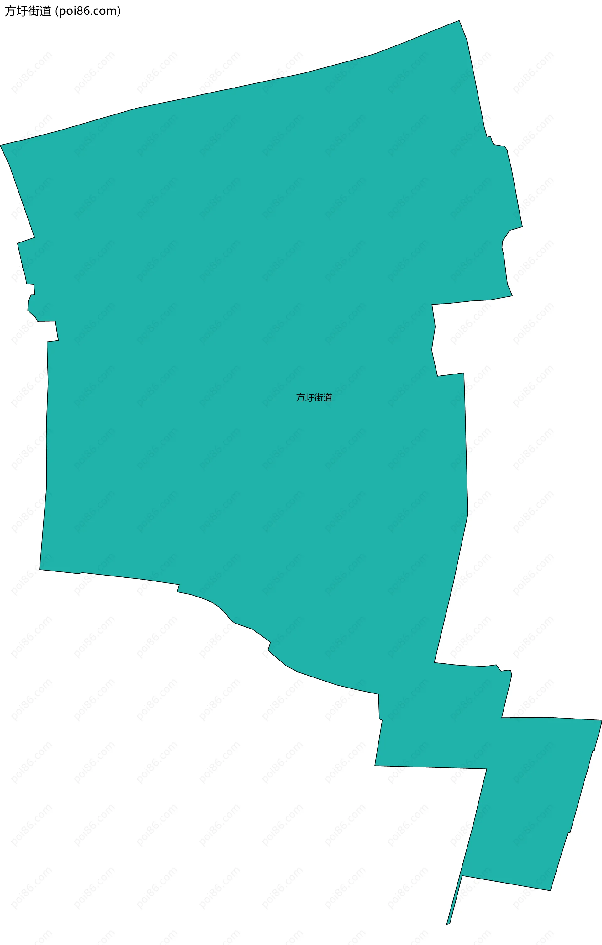 方圩街道边界地图