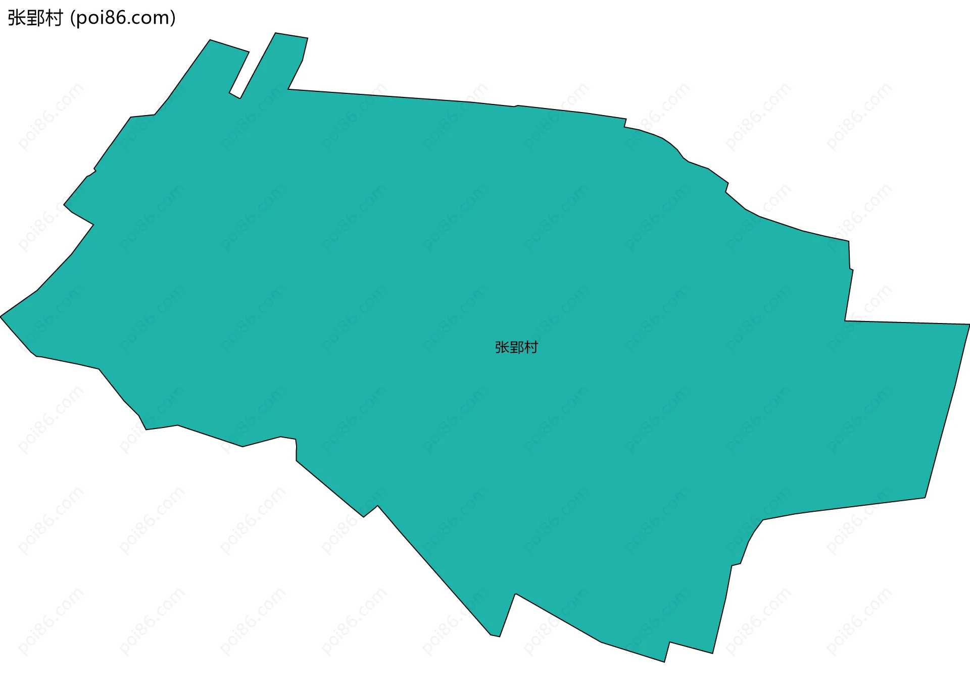 张郢村边界地图