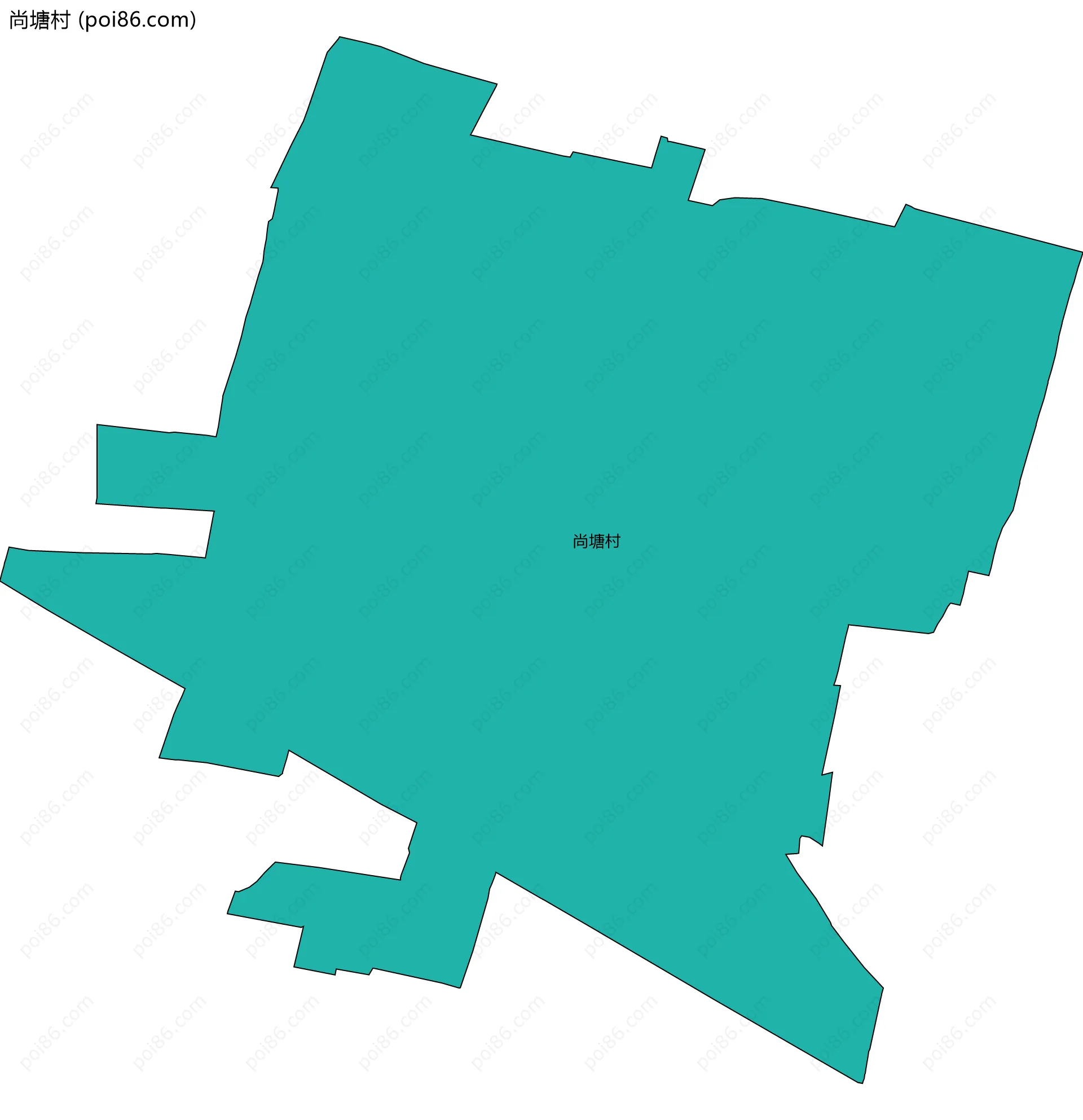 尚塘村边界地图