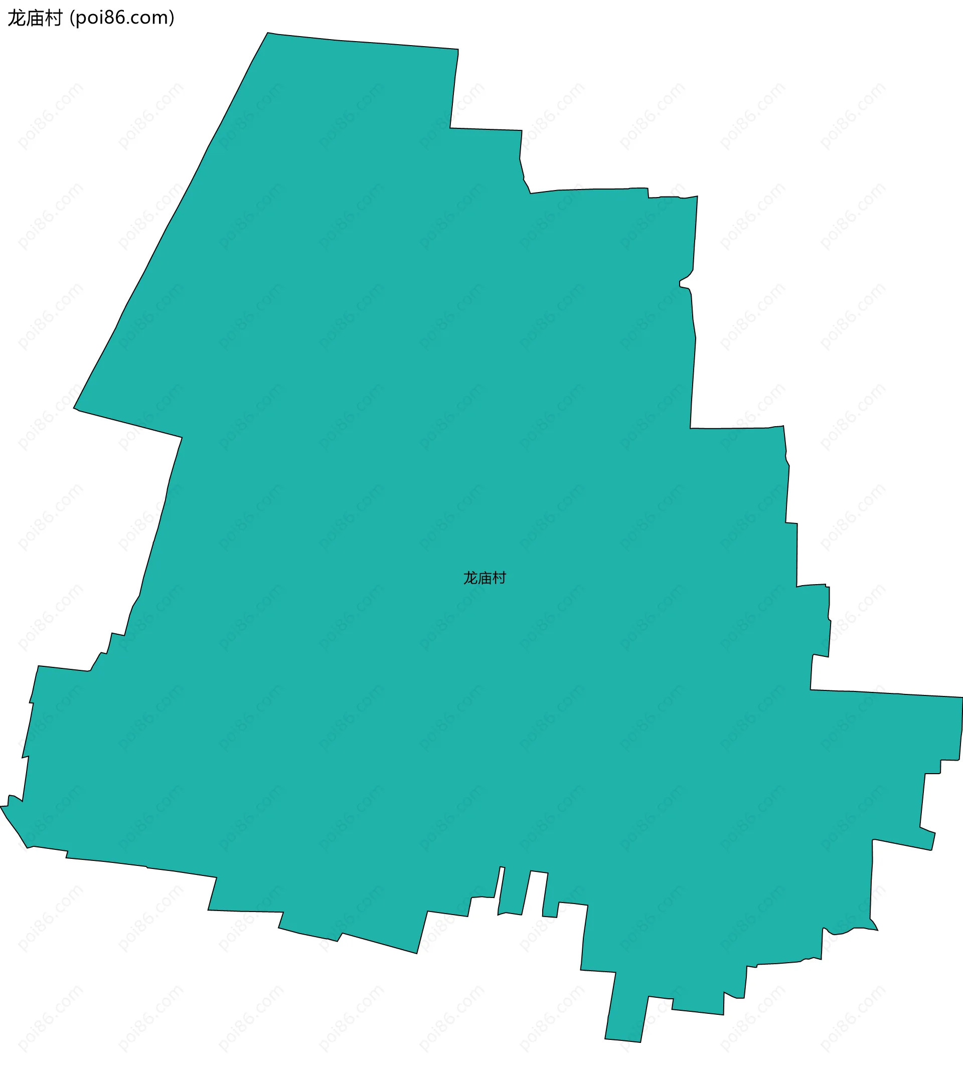 龙庙村边界地图