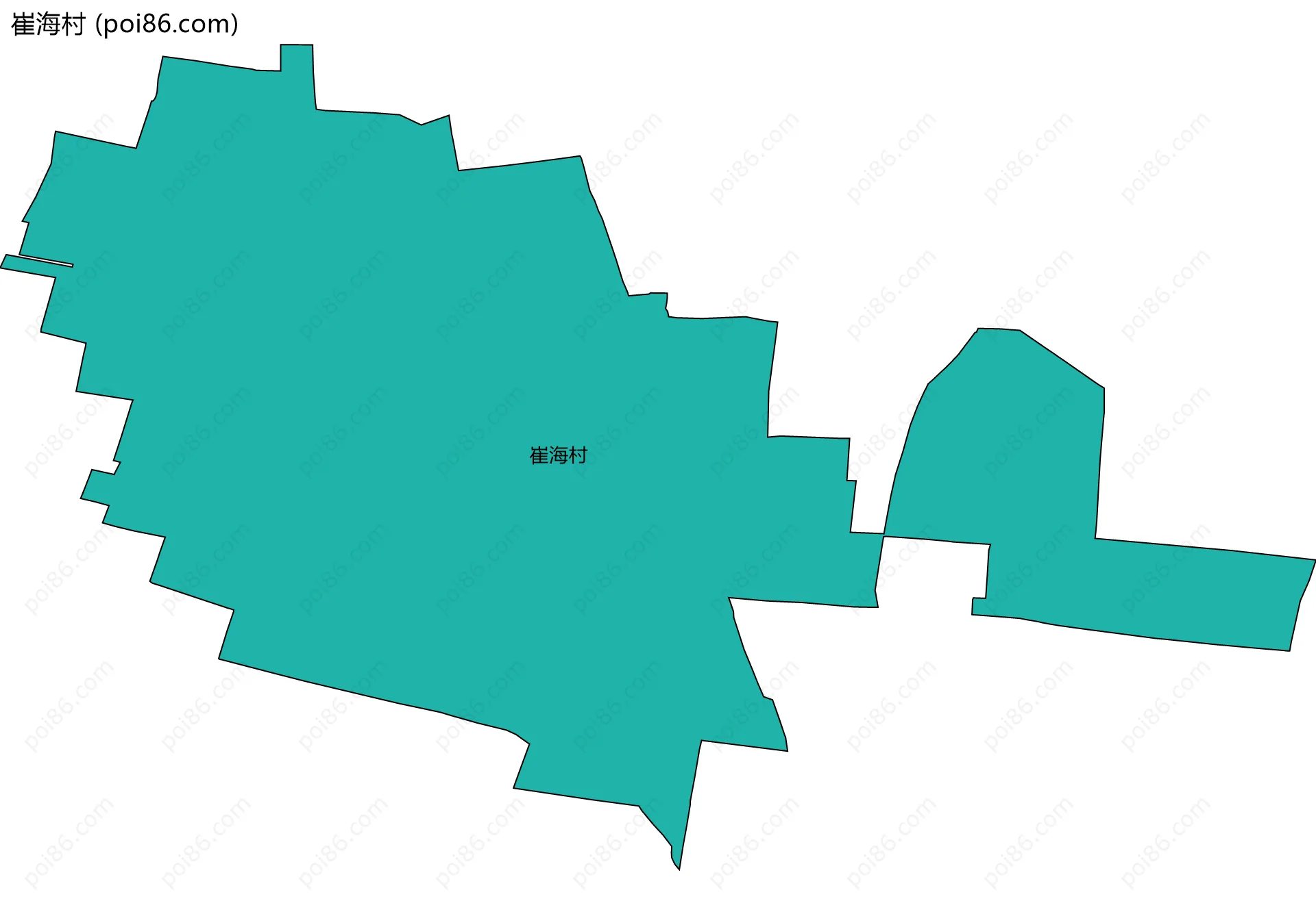 崔海村边界地图