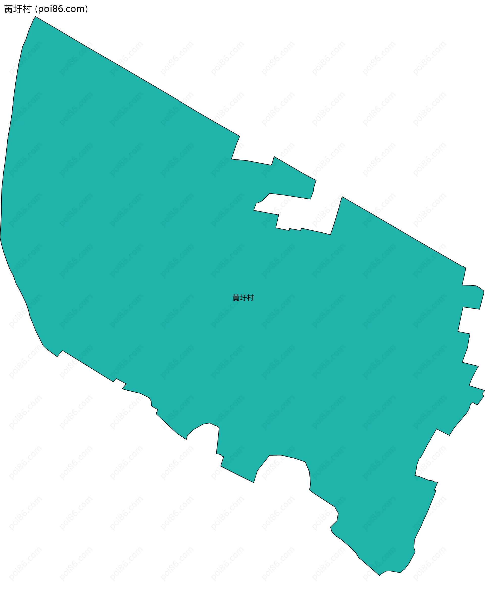 黄圩村边界地图