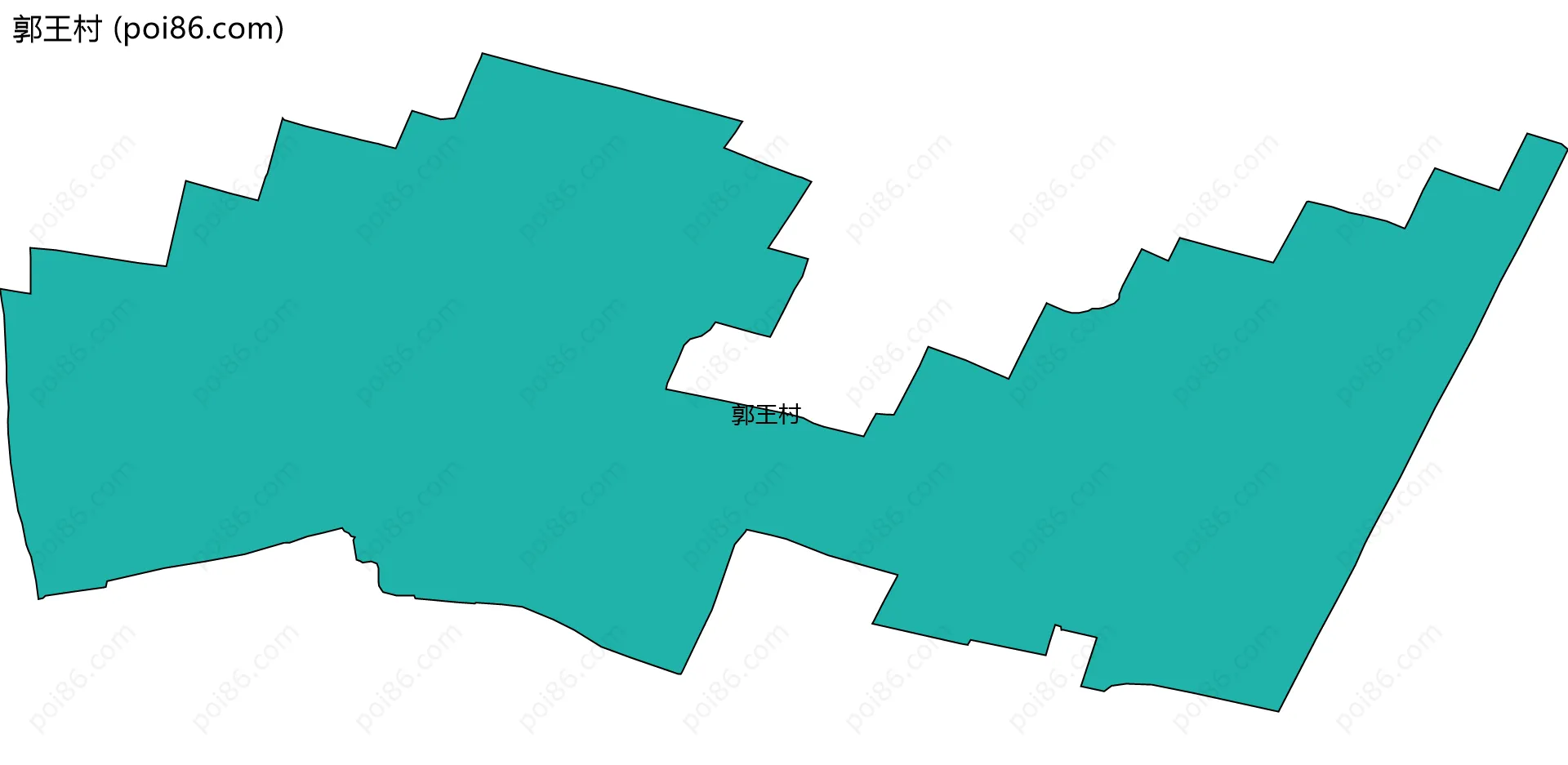 郭王村边界地图