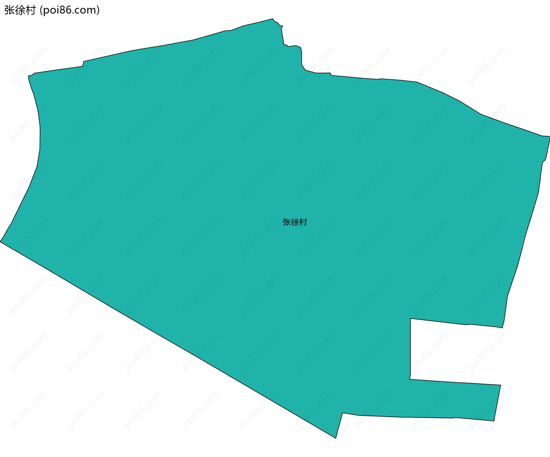 张徐村边界地图