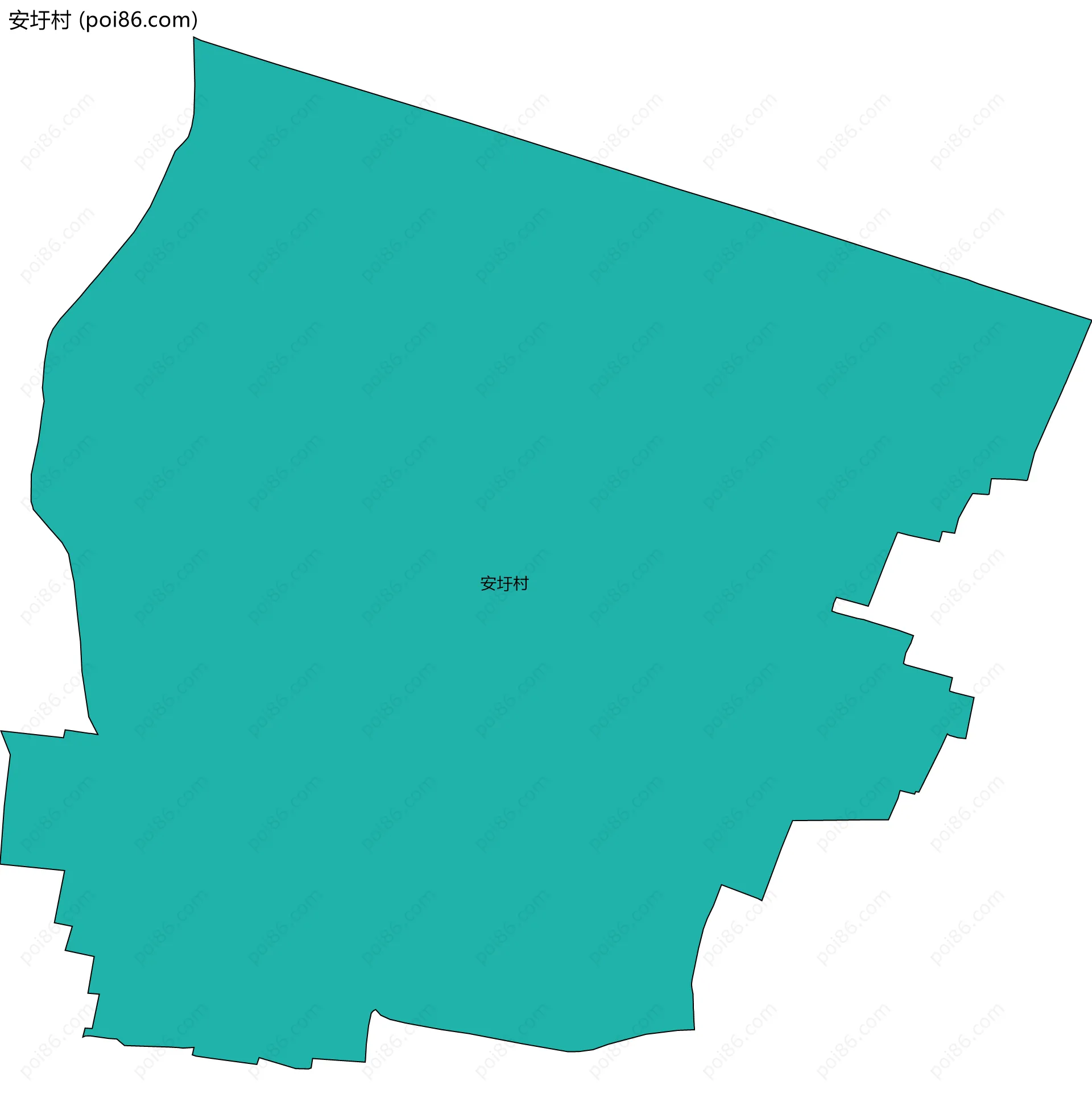 安圩村边界地图