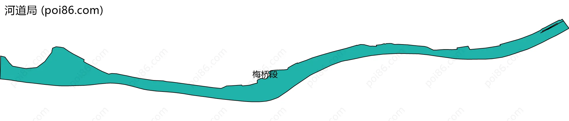 河道局边界地图(五级行政区划)