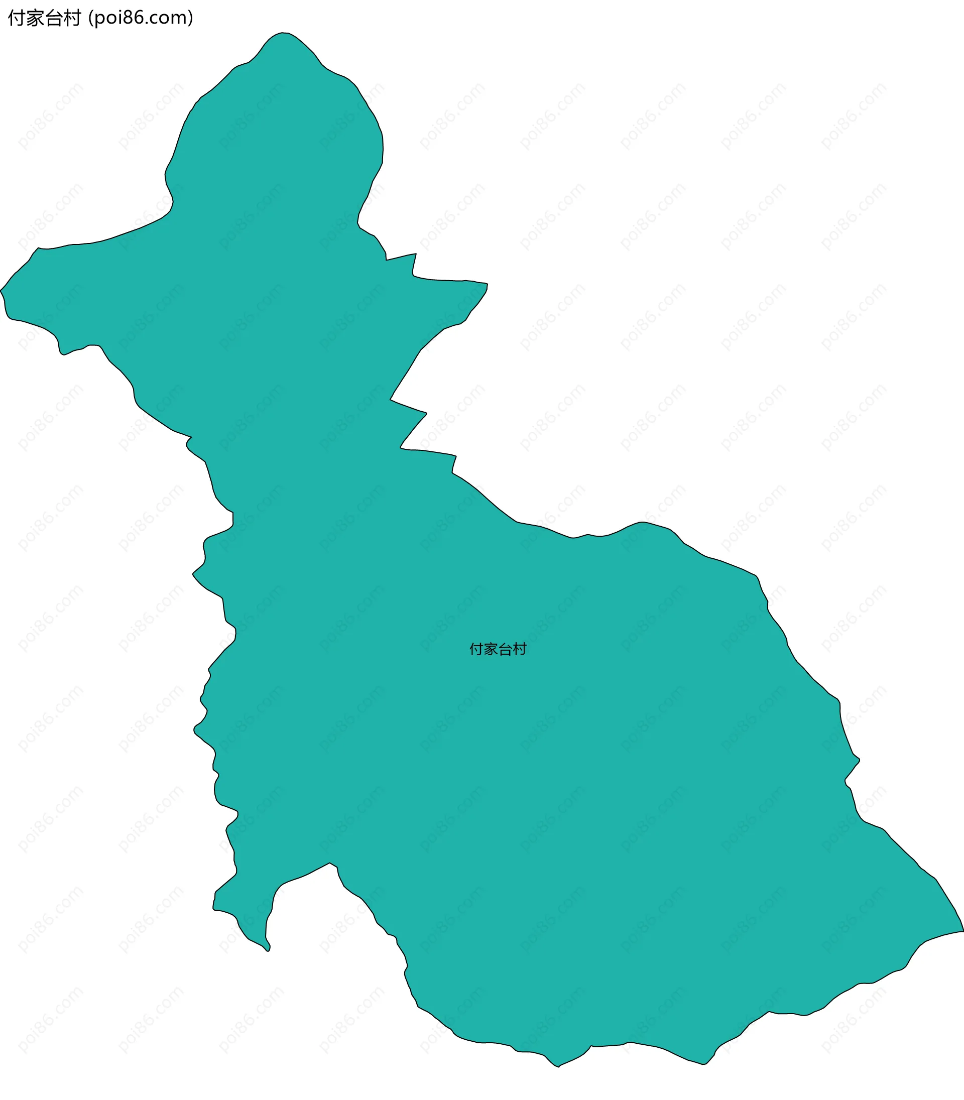 付家台村边界地图