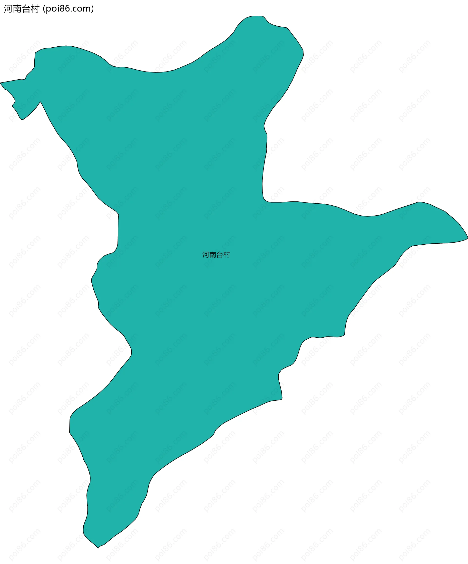 河南台村边界地图