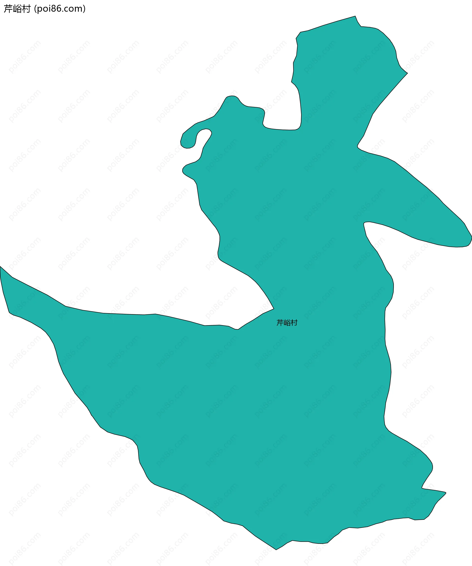 芹峪村边界地图