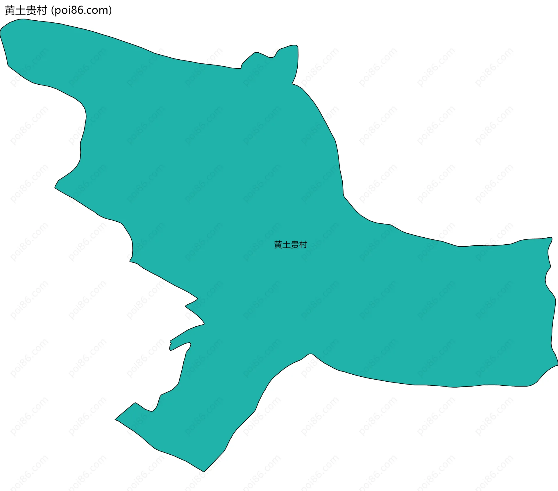 黄土贵村边界地图