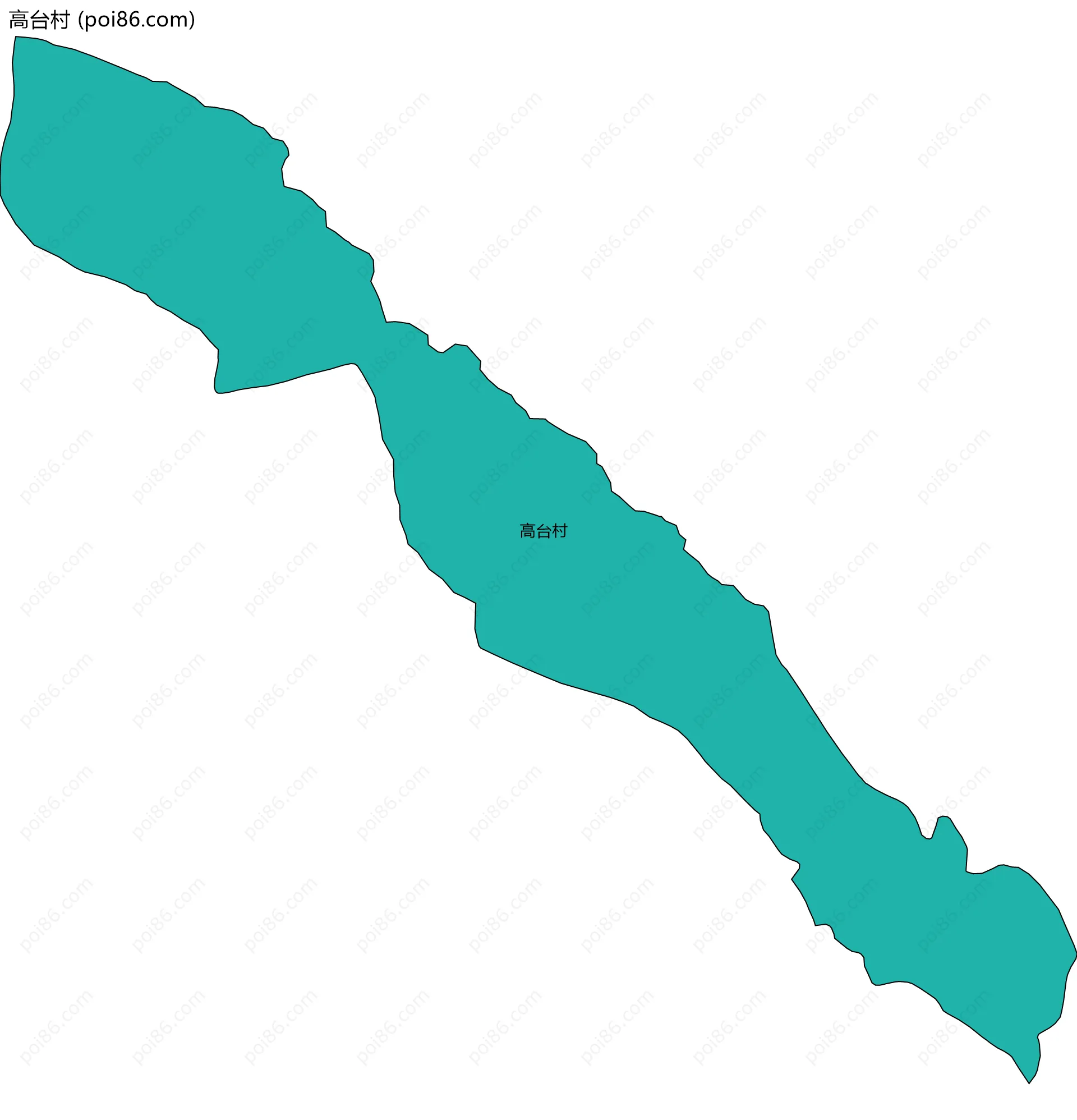 高台村边界地图