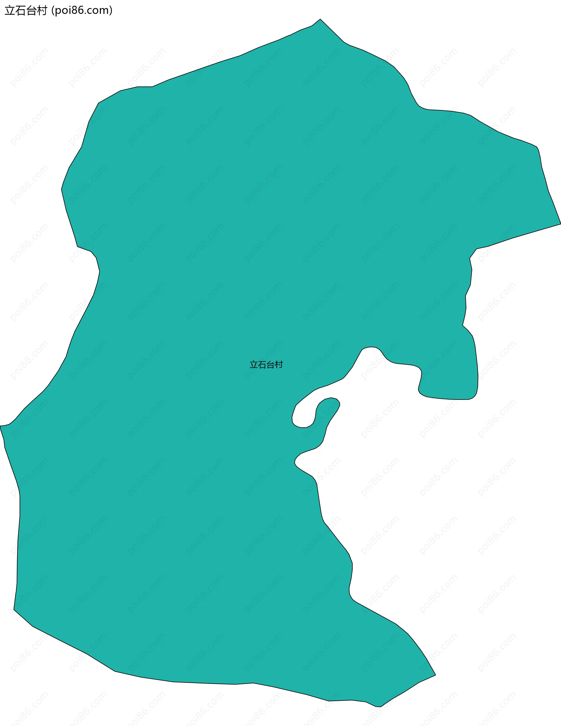 立石台村边界地图